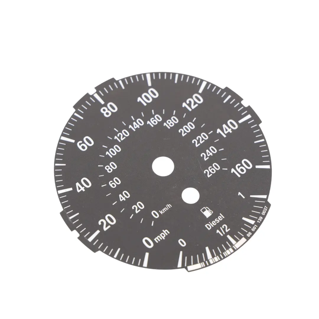 Instrument Cluster Plate Disc Face Diesel MPH to BMW E90 E91 E92 E93 with Part number 88601139 BMW E90 E91 E92 E93 Instrument Cluster Plate Disc Face Diesel MPH - SKU RHD-88601139 - Part number 88601139