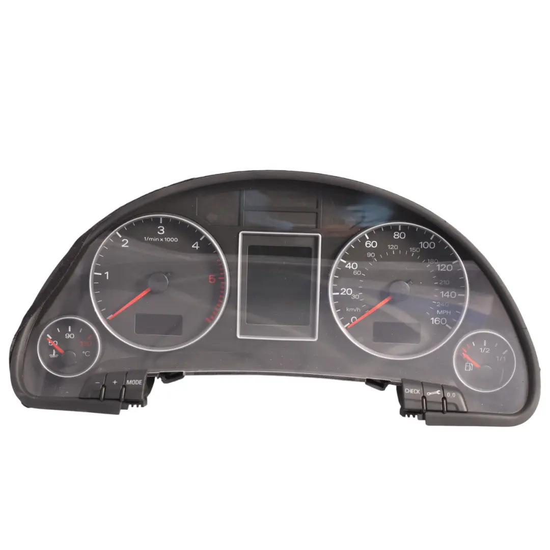 Instrument Cluster Speedometer Clocks Diesel Automatic to Audi A4 B7 with Part number 8E0920982M Audi A4 B7 Instrument Cluster Speedometer Clocks Diesel Automatic - SKU RHD-8E0920982M - Part number 8E0920982M