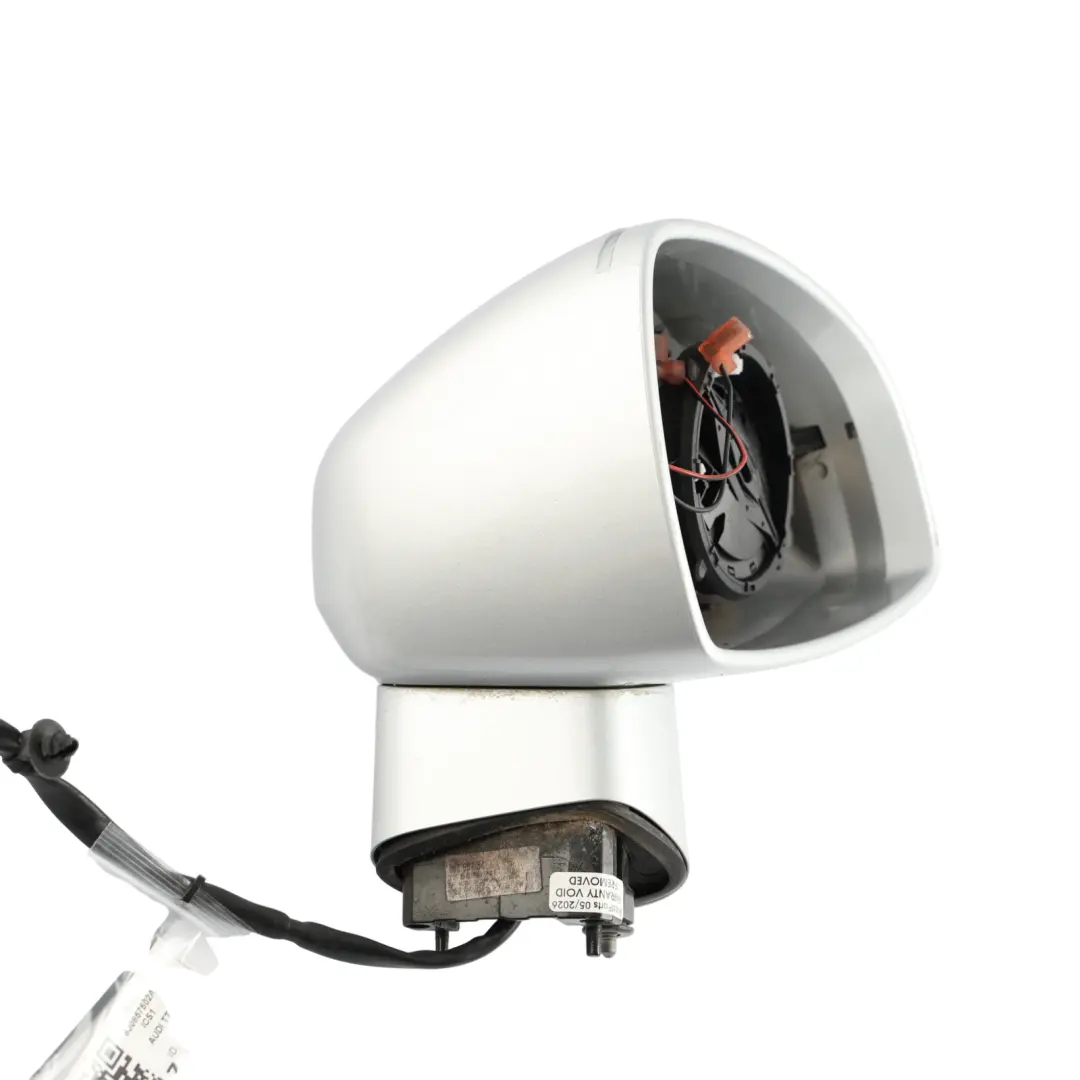 Audi TT 8J Coupe Door Wing Mirror Right O/S Ice Silver Metallic - X7W - SKU RHD-8J0857502A-ICS1 - Part number 8J0857502A