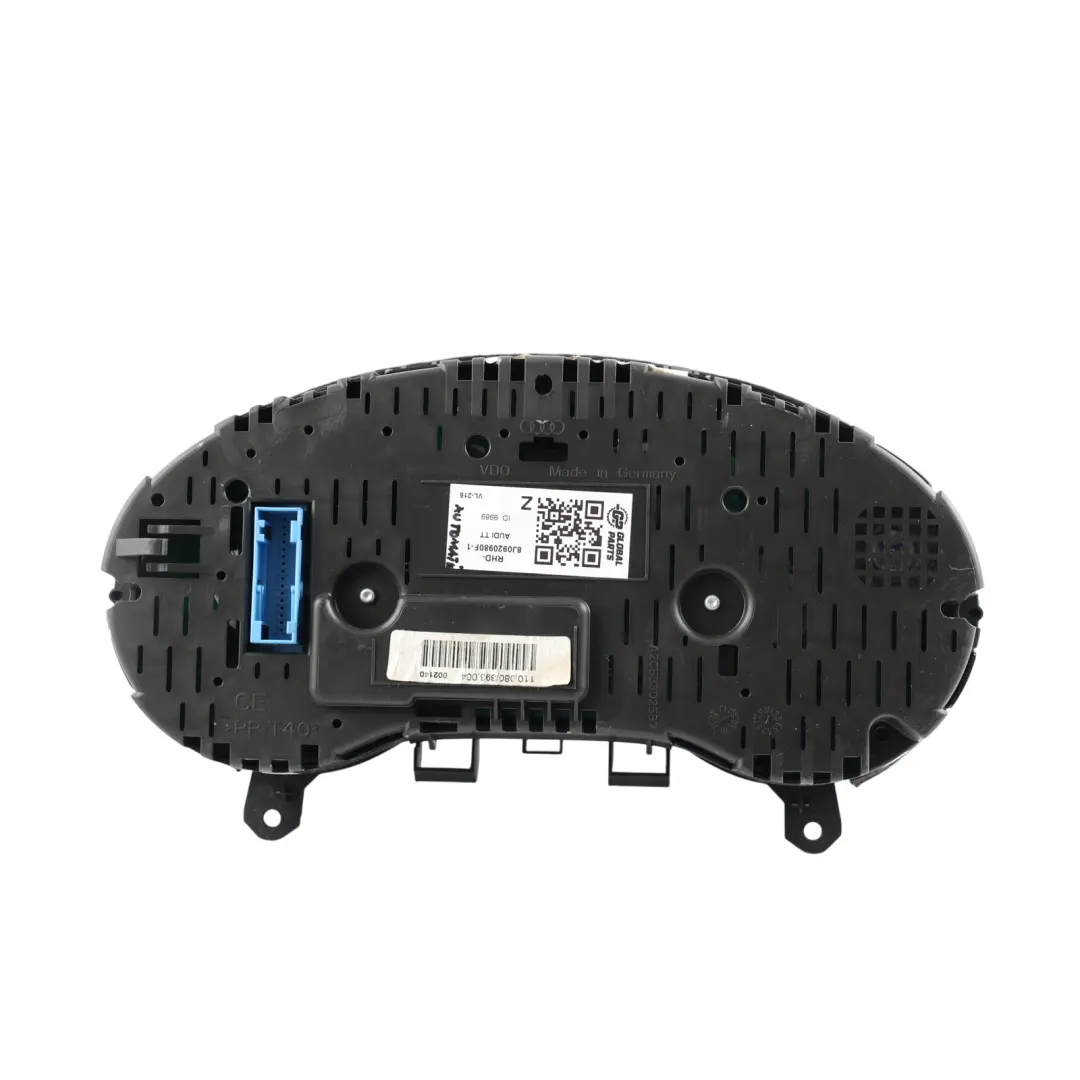 Instrument Cluster Speedo Clocks Petrol Automatic to Audi TT 8J with Part number 8J0920980F Audi TT 8J Instrument Cluster Speedo Clocks Petrol Automatic - SKU RHD-8J0920980F-1 - Part number 8J0920980F