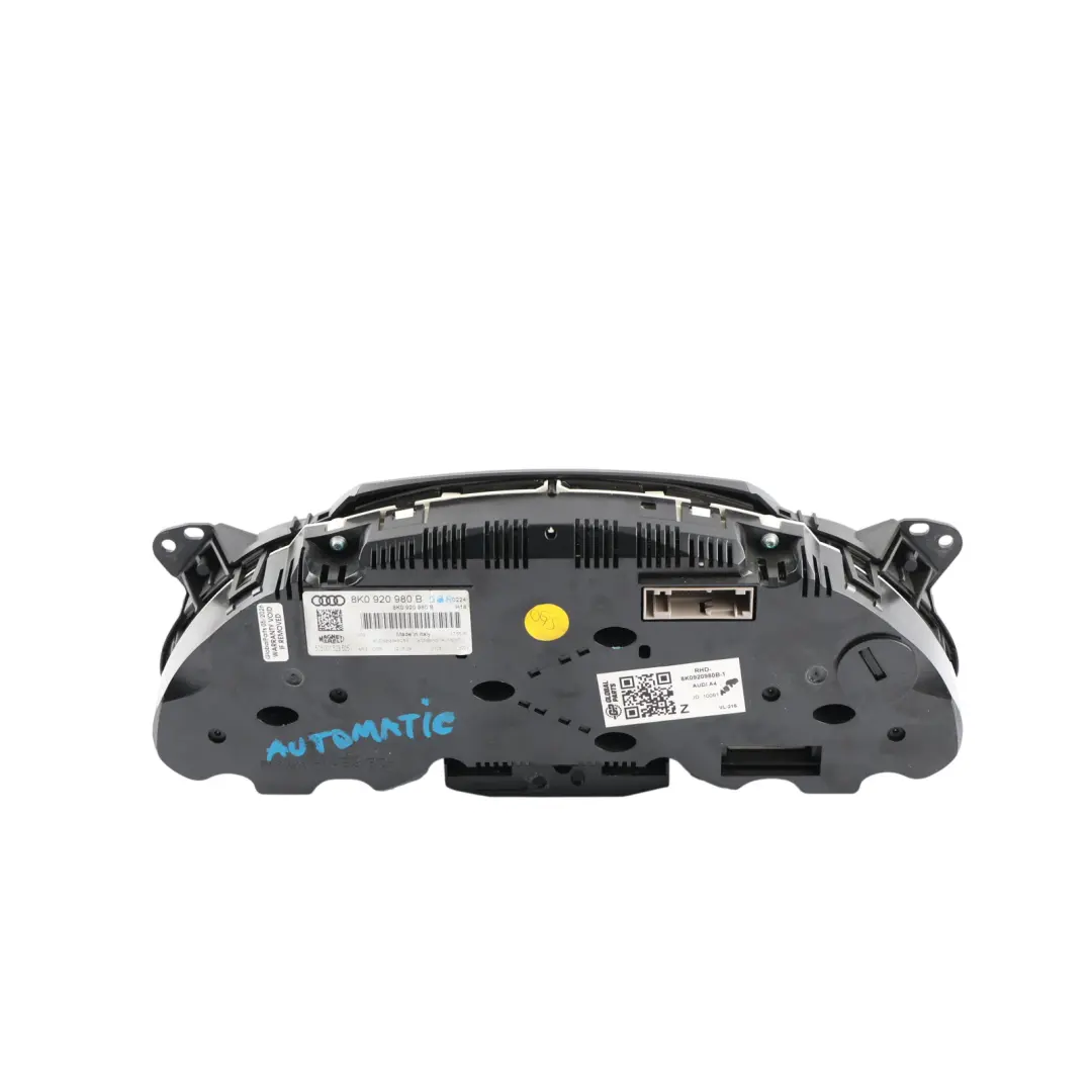 Audi A4 B8 A4 S4 8K Instrument Cluster Speedometer Automatic Diesel - SKU RHD-8K0920980B-1 - Part number 8K0920980B