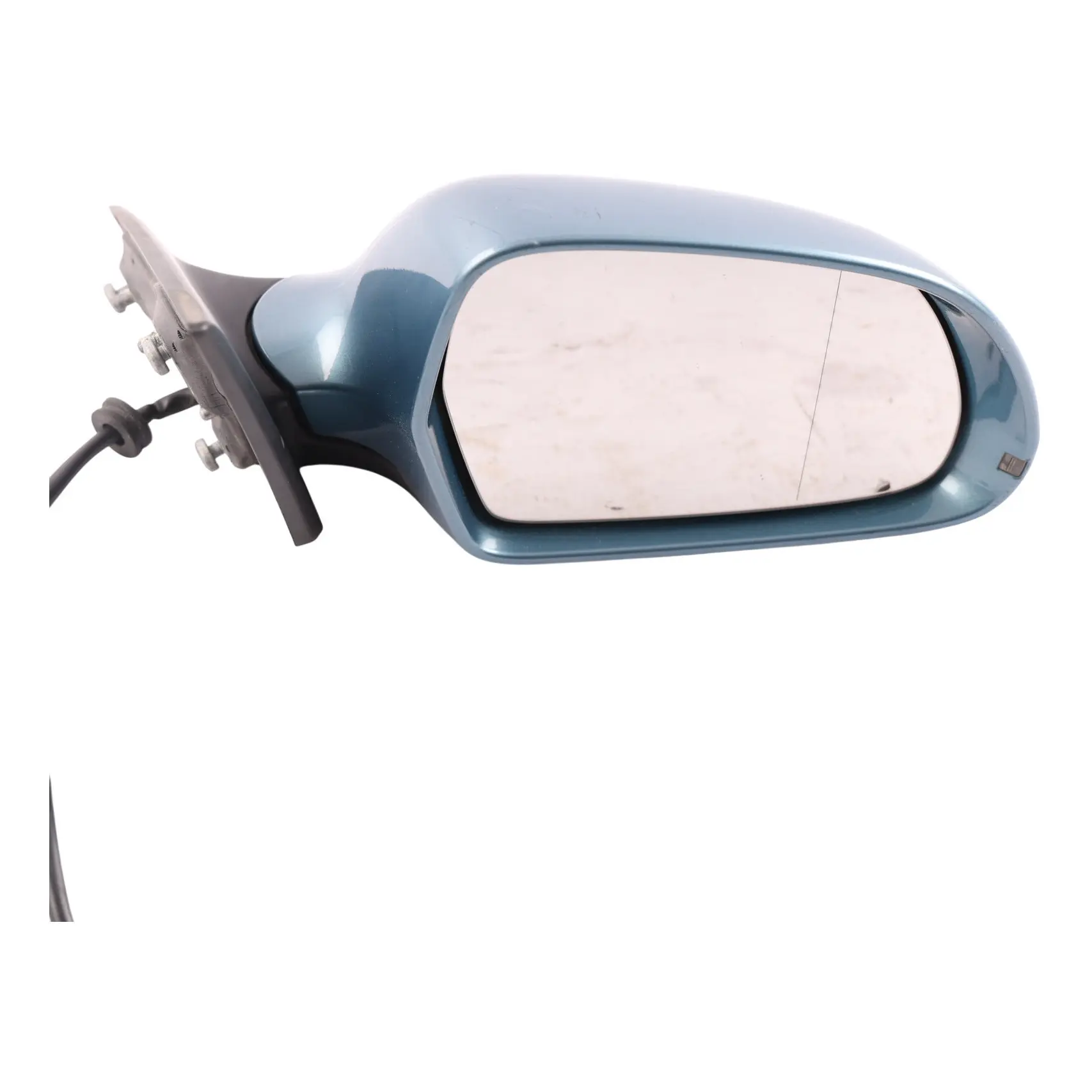 Audi A5 S5 8T Door Wing Mirror Electric Heated Front Right O/S Topaz Blue - X5U