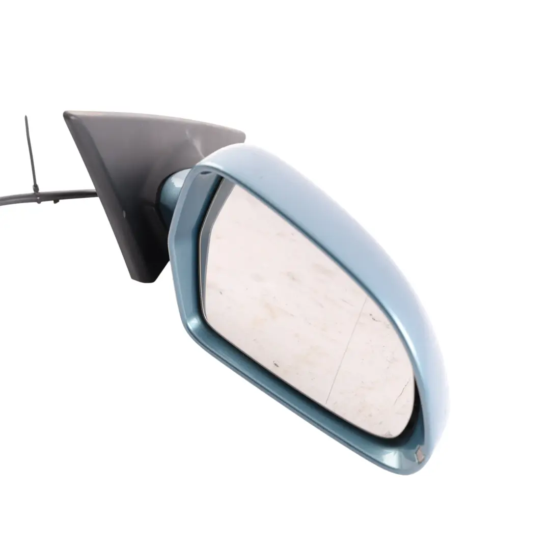 Audi A5 S5 8T Door Wing Mirror Electric Heated Front Right O/S Topaz Blue - X5U - SKU RHD-8T2857410D-TOP - Part number 8T2857410D