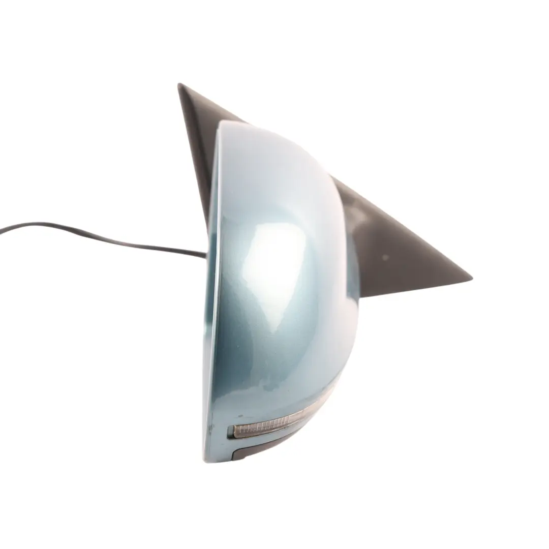 Audi A5 S5 8T Door Wing Mirror Electric Heated Front Right O/S Topaz Blue - X5U - SKU RHD-8T2857410D-TOP - Part number 8T2857410D