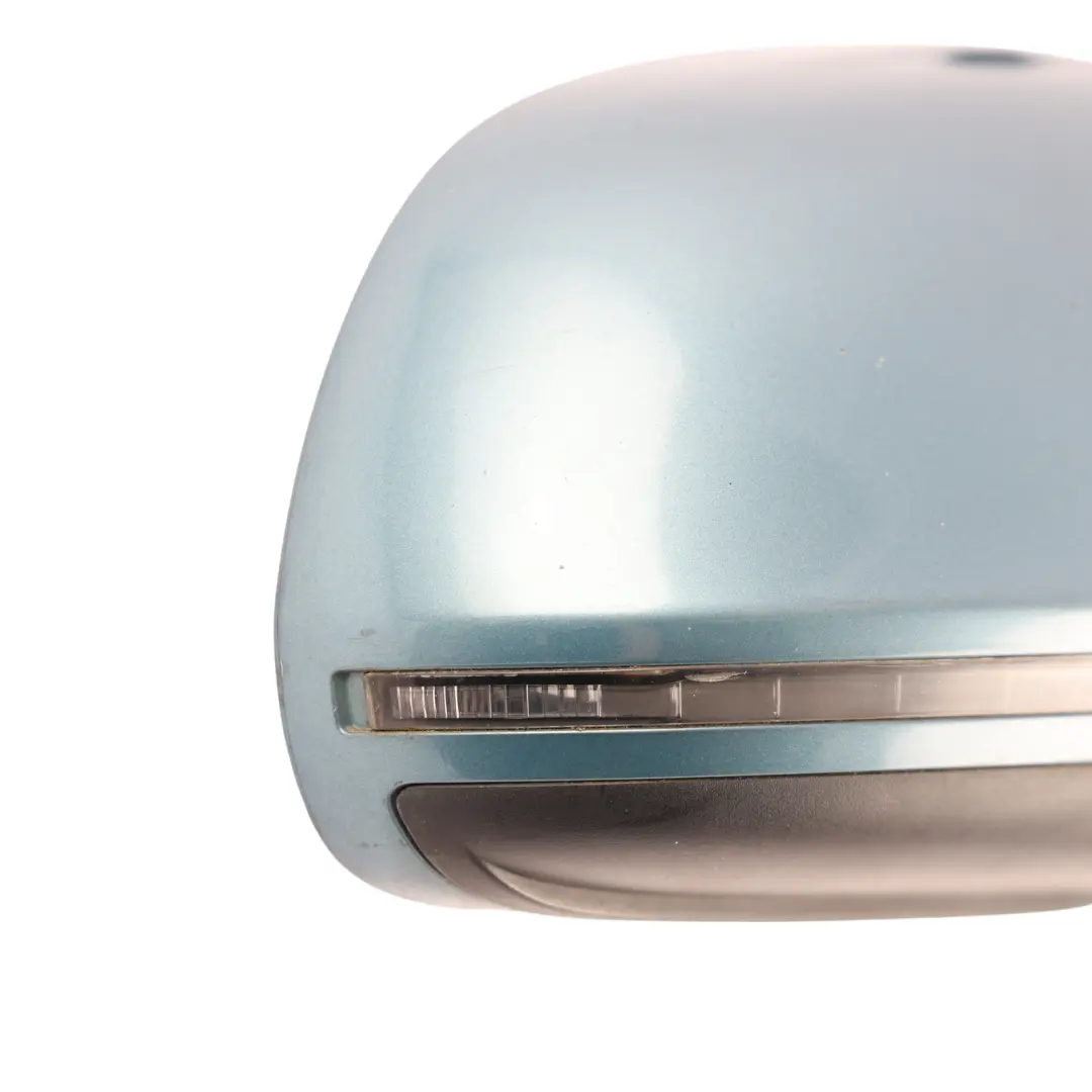 Audi A5 S5 8T Door Wing Mirror Electric Heated Front Right O/S Topaz Blue - X5U - SKU RHD-8T2857410D-TOP - Part number 8T2857410D