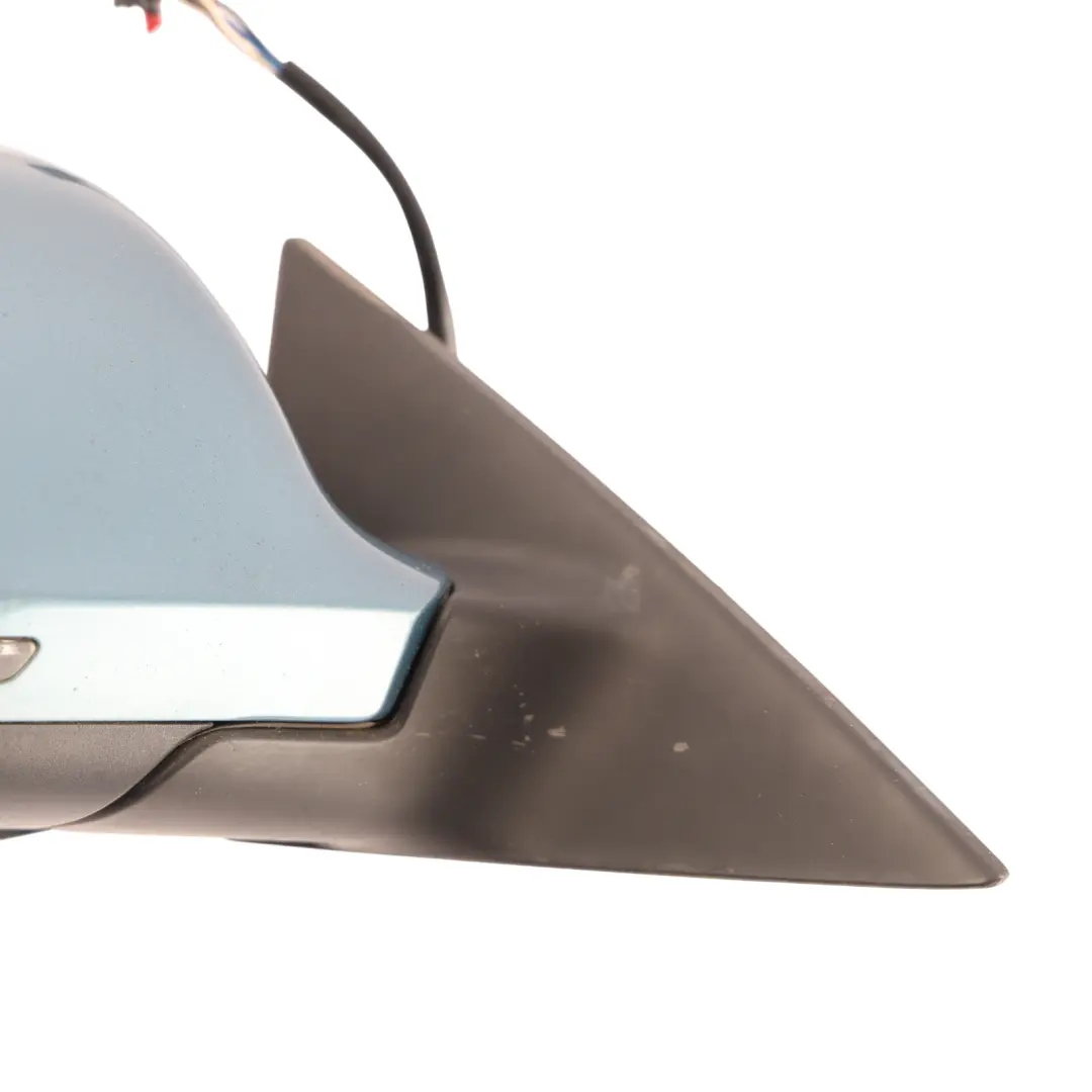 Audi A5 S5 8T Door Wing Mirror Electric Heated Front Right O/S Topaz Blue - X5U - SKU RHD-8T2857410D-TOP - Part number 8T2857410D