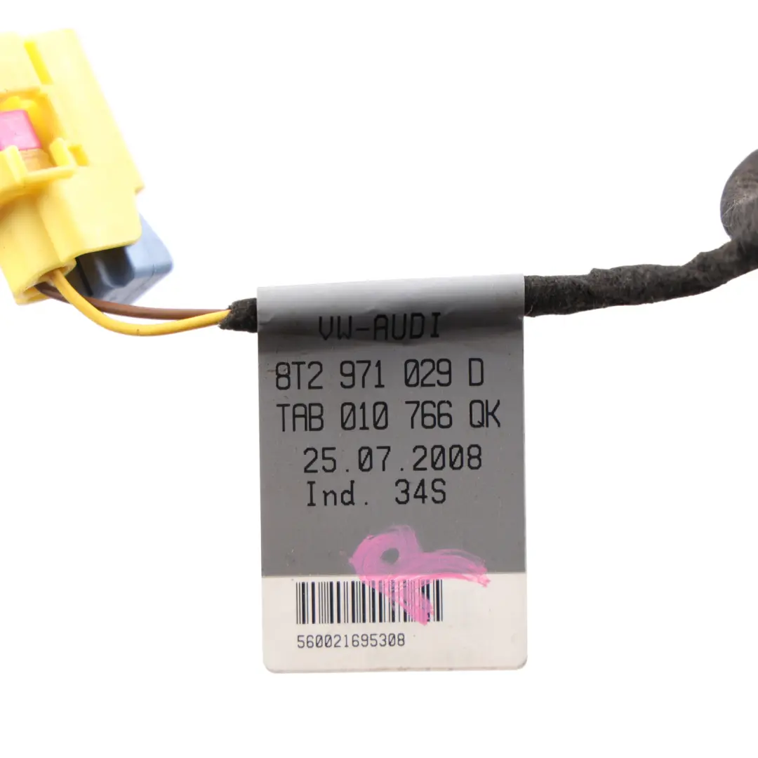 Audi A5 S5 8T Coupe Door Wiring Harness Loom Driver's Side - SKU RHD-8T2971029D - Part number 8T2971029D
