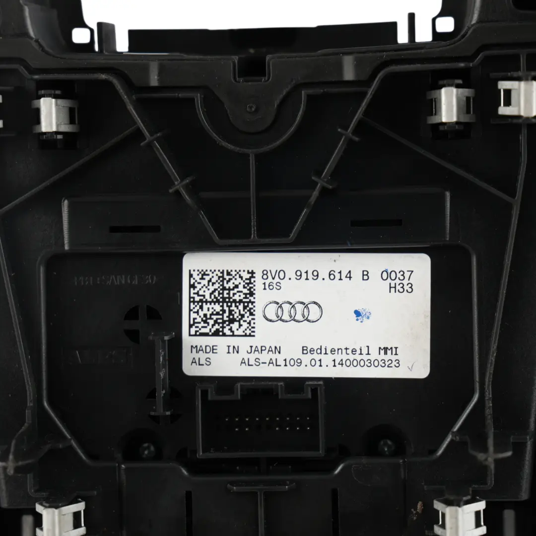 Audi A3 8V Centre Console Multimedia Navigation Control Surround - SKU RHD-8V0919614B-2 - Part number 8V0919614B