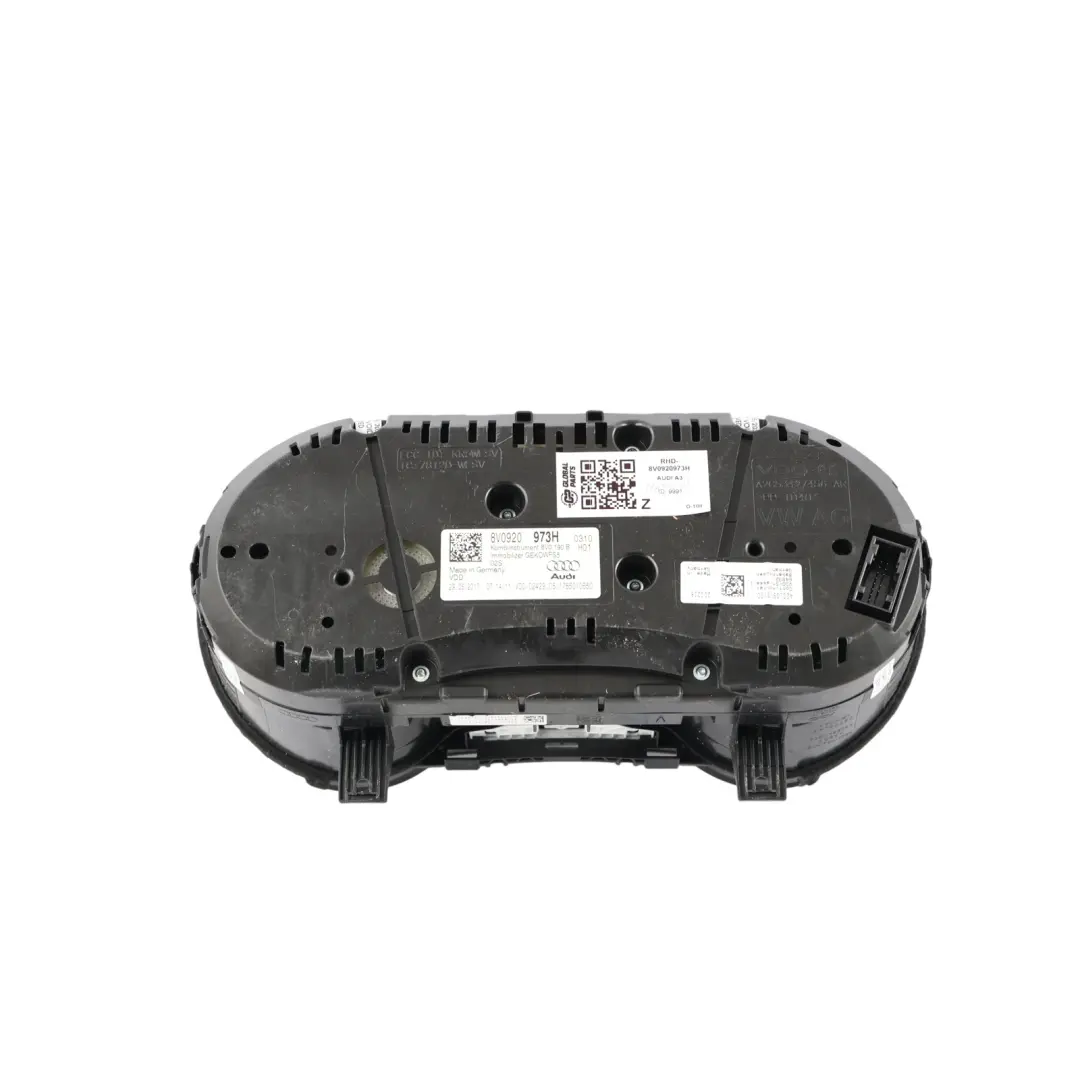 Audi A3 8V Instrument Cluster Speedometer Clocks Diesel Manual - SKU RHD-8V0920973H - Part number 8V0920973H