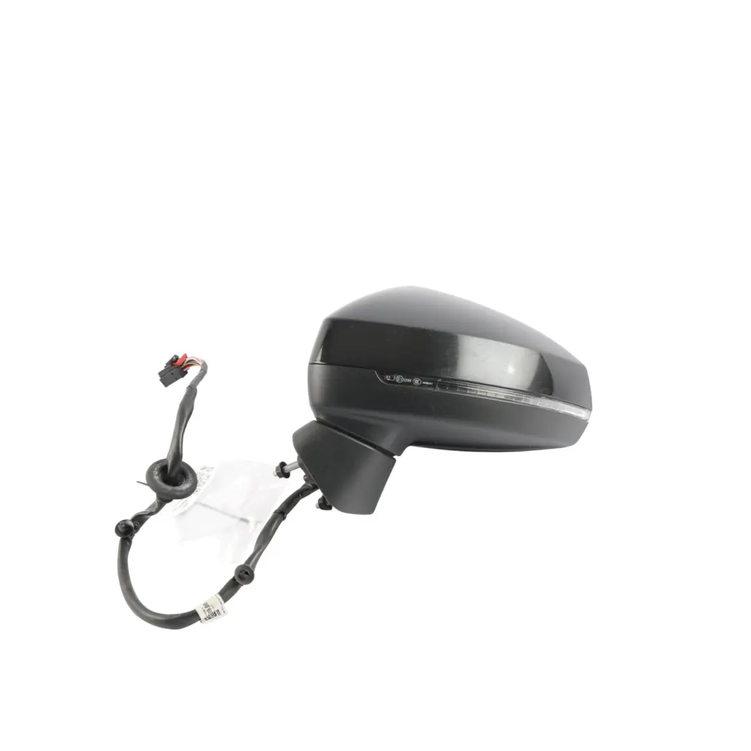 Audi A3 8V Wing Mirror Electric Heated Auto Dimming Black Left N/S - SKU RHD-8V2857409J-BLK - Part number 8V2857409J