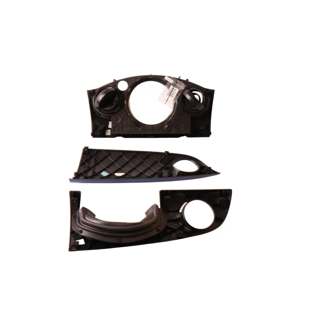 Dashboard Cover Trim Centre Set Lightning Blue to BMW Mini R52 with Part number 9141927 BMW Mini R52 Dashboard Cover Trim Centre Set Lightning Blue - SKU RHD-9141927 - Part number 9141927