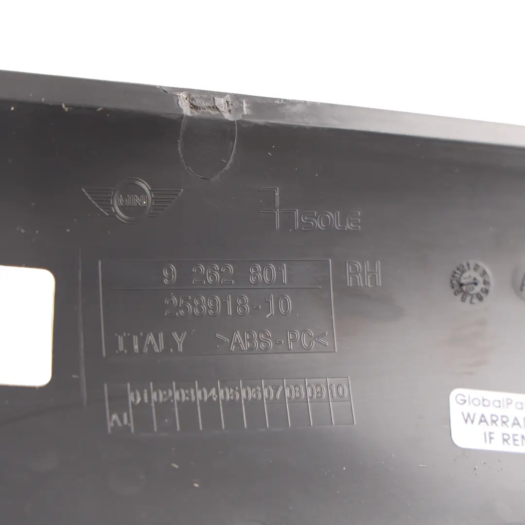  Dashboard Trim Mini F55 F56 F57 Decorative Strip Interior Cover Set Hazy Grey - SKU RHD-9262801-2 - Part number 9262801