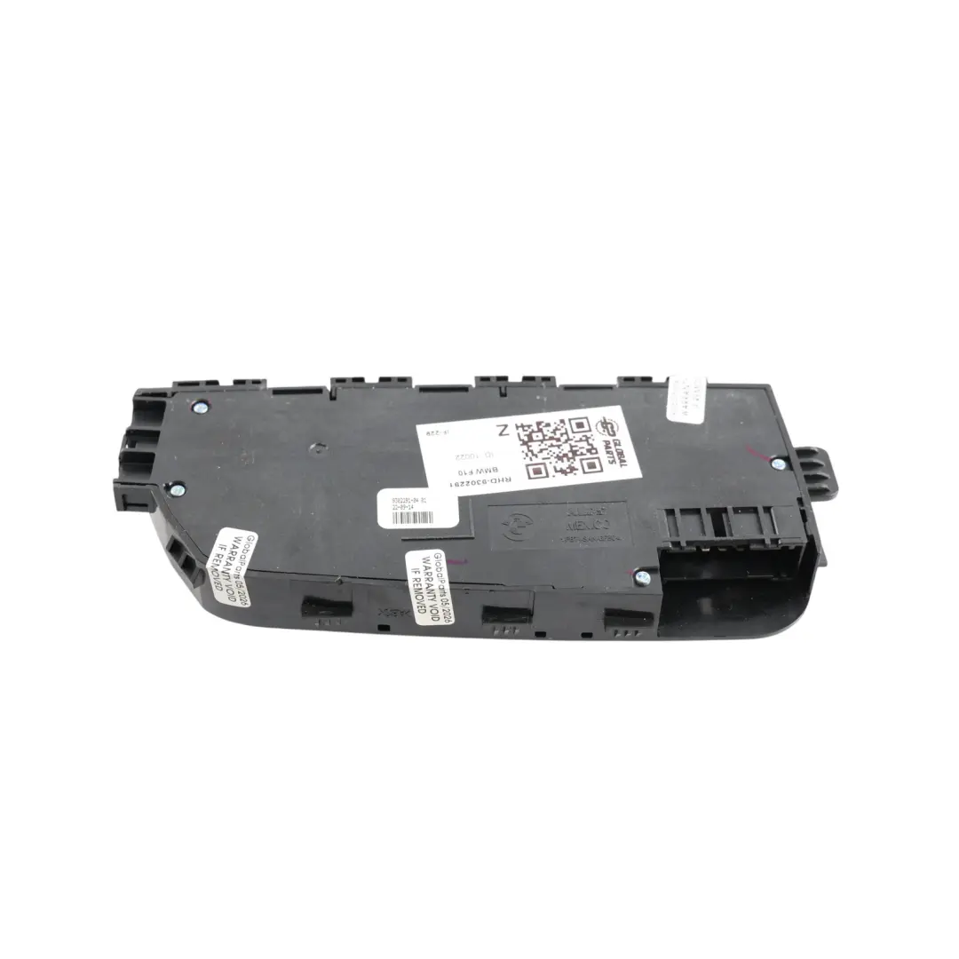 BMW F10 LCI Front Seat Adjustment Switch Unit Passenger's Side Left N/S - SKU RHD-9302291 - Part number 9302291