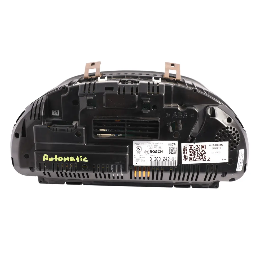 BMW F10 F11 LCI Instrument Cluster Speedo Clocks Petrol Automatic - SKU RHD-9363242 - Part number 9363242
