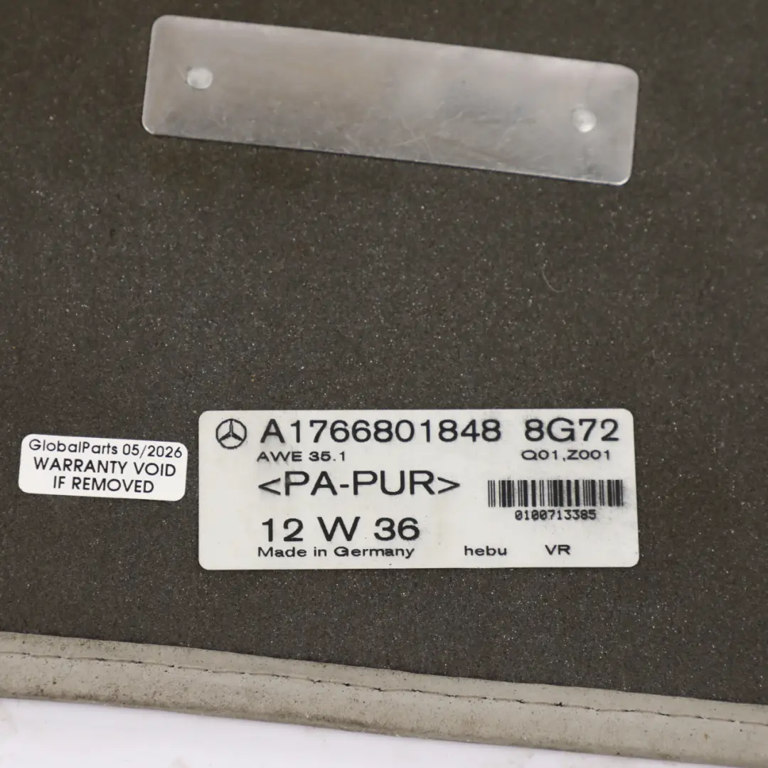 Mercedes W176 Floor Mats Set Interior Front Rear Covers A1766801948 - SKU RHD-A1766801848 - Part number A1766801848