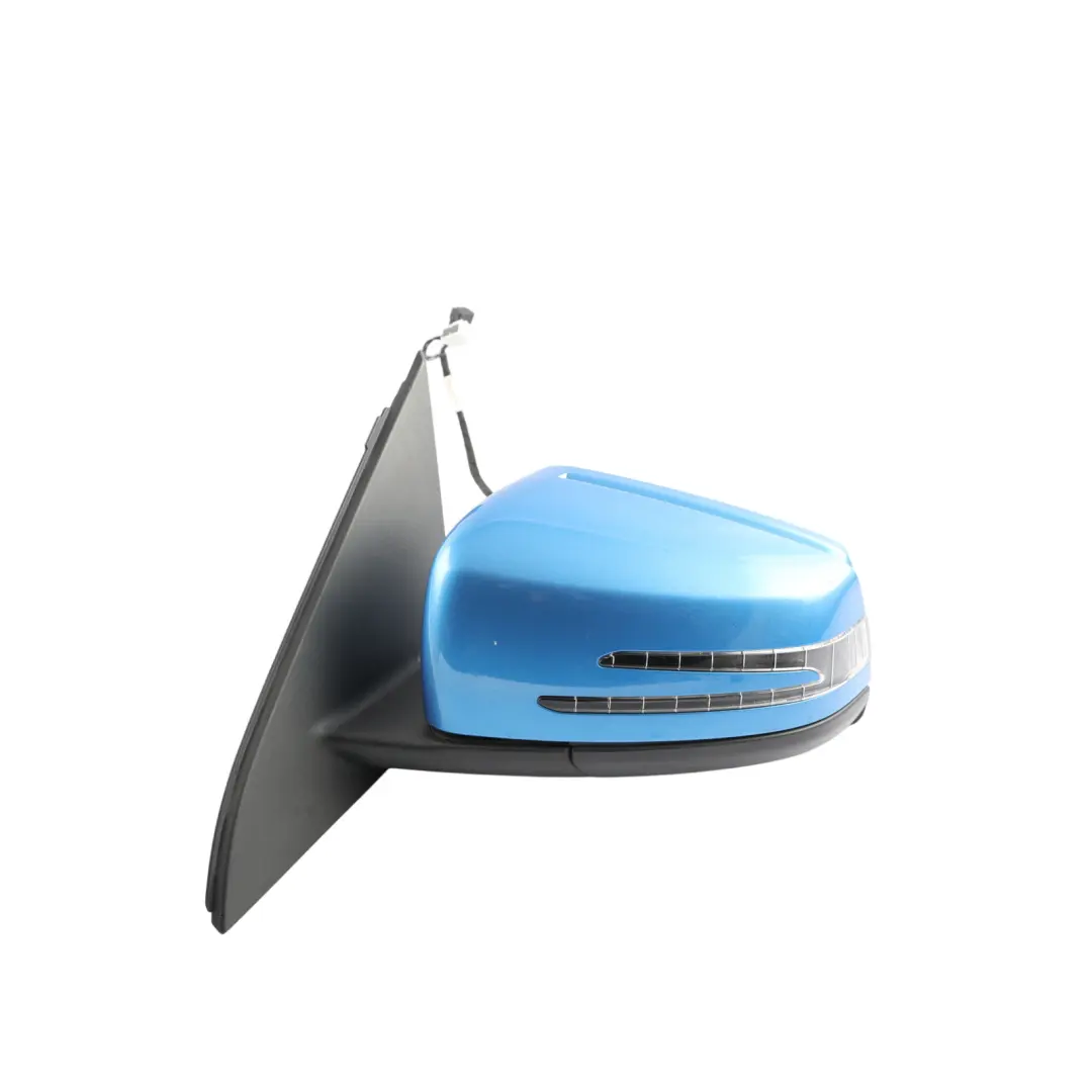 Wing Mirror Door Power Fold Left N/S South Seas Blue - 162 to Mercedes W176 with Part number A1768100376 Mercedes W176 Wing Mirror Door Power Fold Left N/S South Seas Blue - 162 - SKU RHD-A1768100376-SSB1 - Part number A1768100376