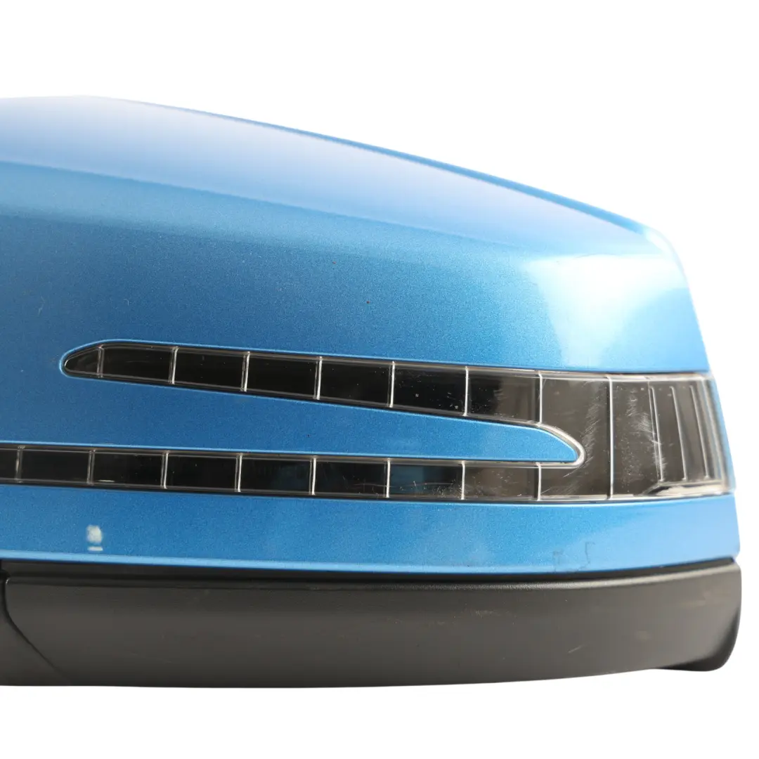 Mercedes W176 Wing Mirror Door Power Fold Left N/S South Seas Blue - 162 - SKU RHD-A1768100376-SSB1 - Part number A1768100376