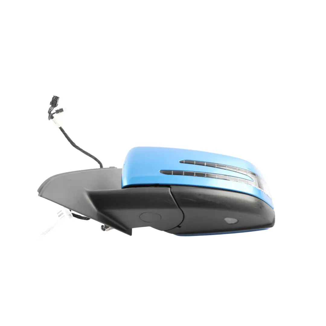 Mercedes W176 Wing Mirror Door Power Fold Left N/S South Seas Blue - 162 - SKU RHD-A1768100376-SSB1 - Part number A1768100376