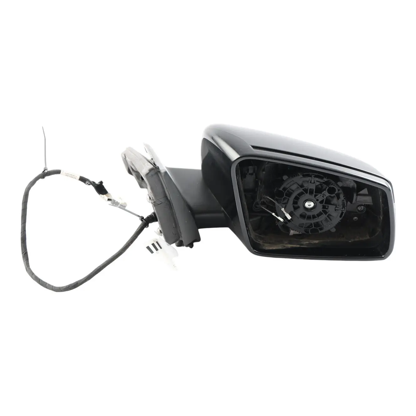 Mercedes W176 Wing Mirror Door Right O/S Power Fold Cosmos Black Metallic - 191