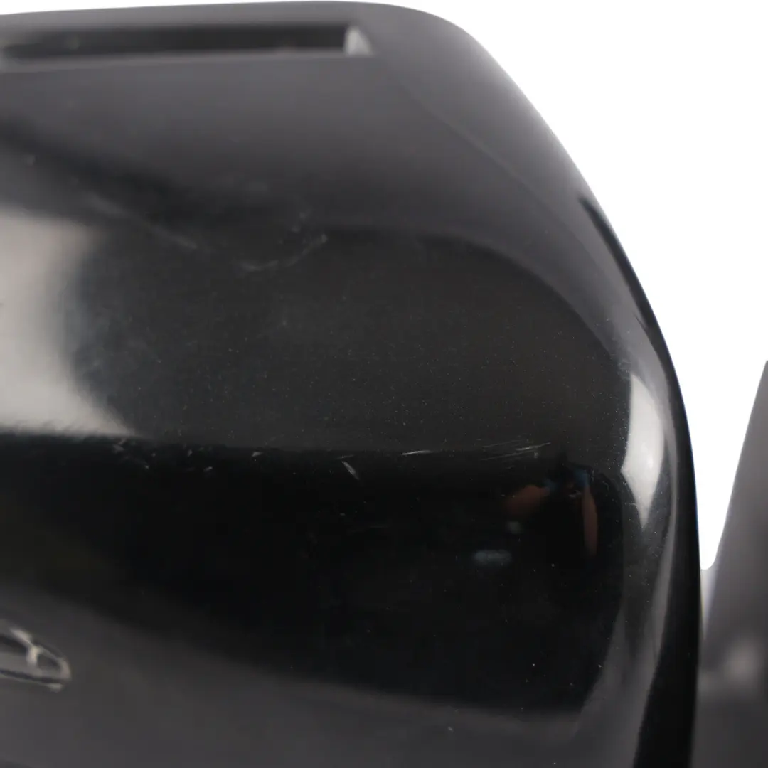 Mercedes W176 Wing Mirror Door Right O/S Power Fold Cosmos Black Metallic - 191 - SKU RHD-A1768100400-KB - Part number A1768100400
