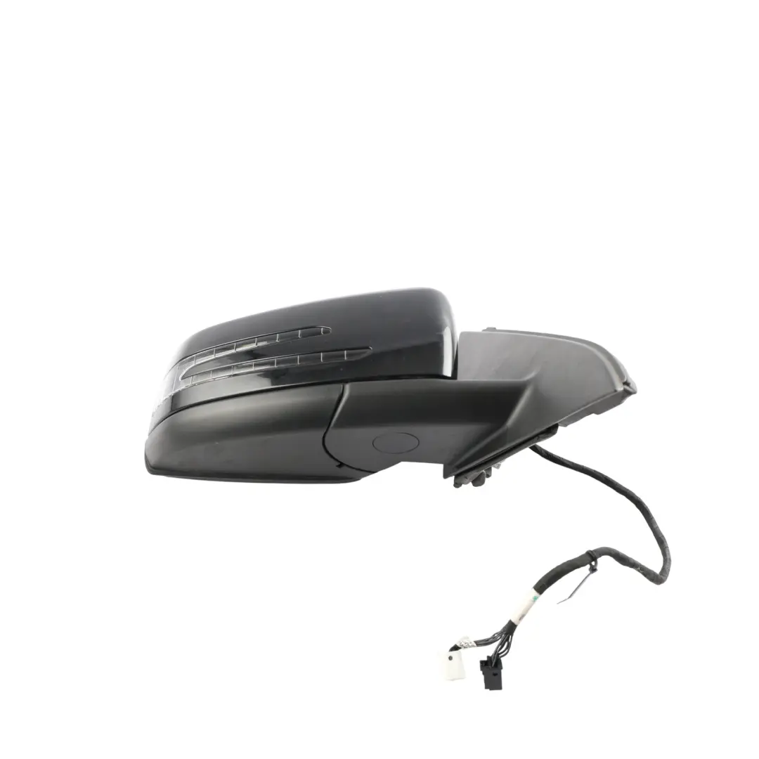Mercedes W176 Wing Mirror Door Right O/S Power Fold Cosmos Black Metallic - 191 - SKU RHD-A1768100400-KB - Part number A1768100400