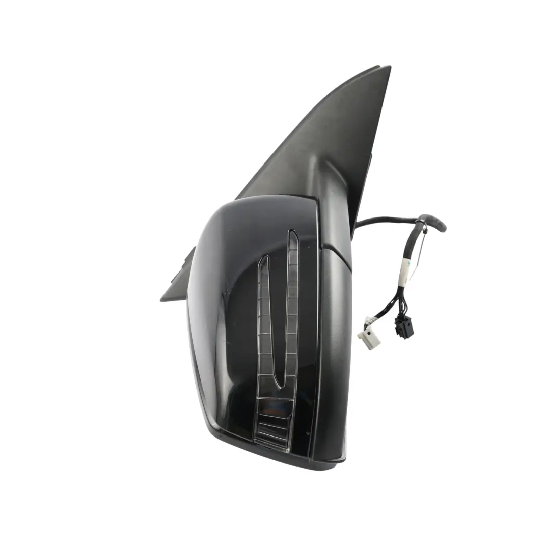 Mercedes W176 Wing Mirror Door Right O/S Power Fold Cosmos Black Metallic - 191 - SKU RHD-A1768100400-KB - Part number A1768100400