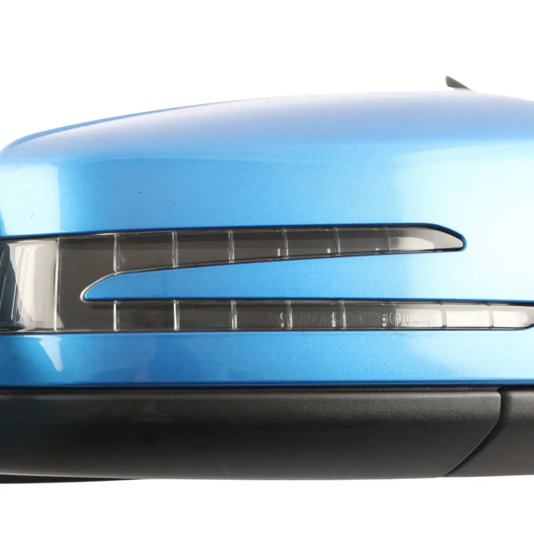 Wing Mirror Power Fold Right O/S South Seas Blue - 162 to Mercedes W176 with Part number A1768100476 Mercedes W176 Wing Mirror Power Fold Right O/S South Seas Blue - 162 - SKU RHD-A1768100476-SSB1 - Part number A1768100476