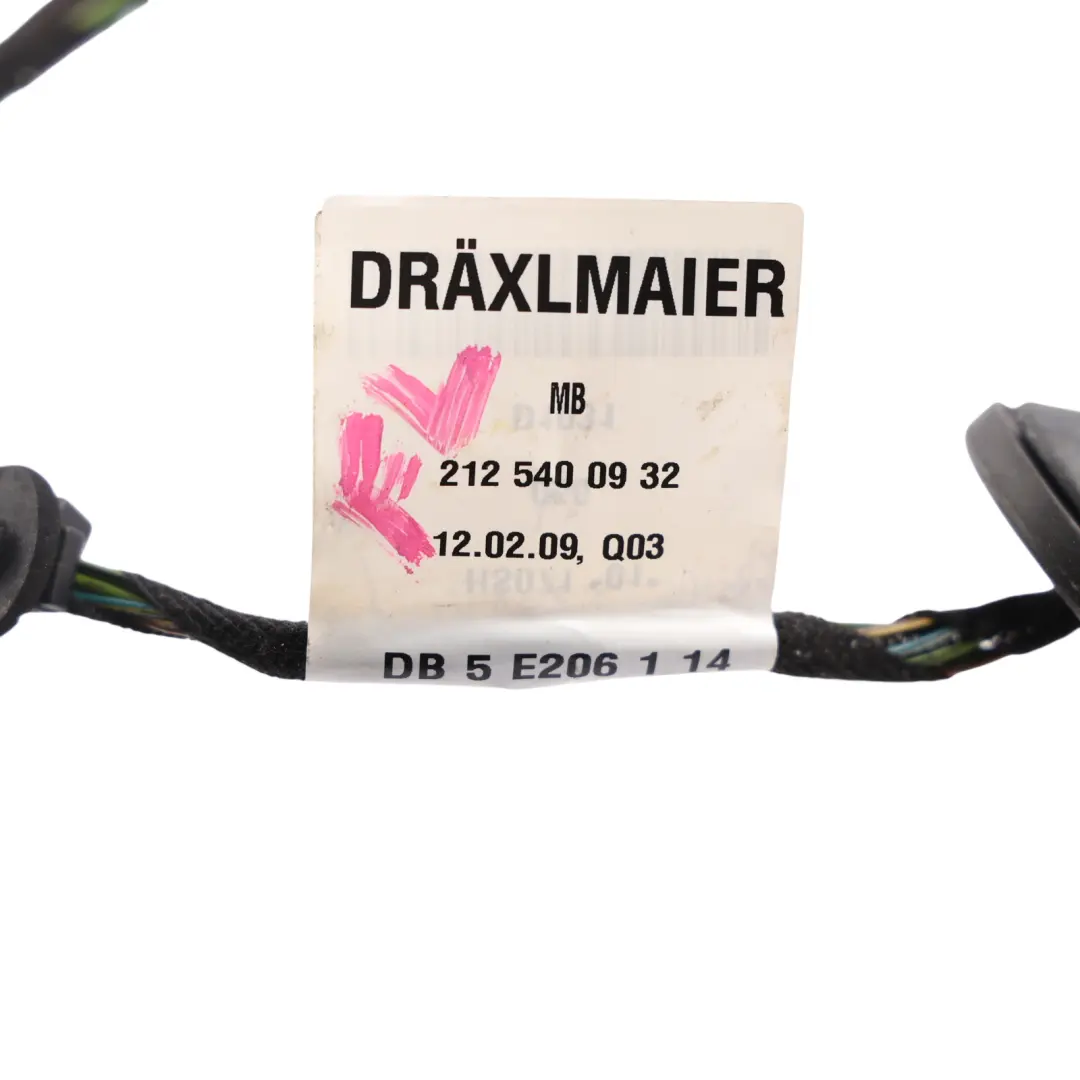 Front Door Wiring Loom Harness Cable Left N/S to Mercedes S212 with Part number A2125400932 Mercedes S212 Front Door Wiring Loom Harness Cable Left N/S - SKU RHD-A2125400932 - Part number A2125400932