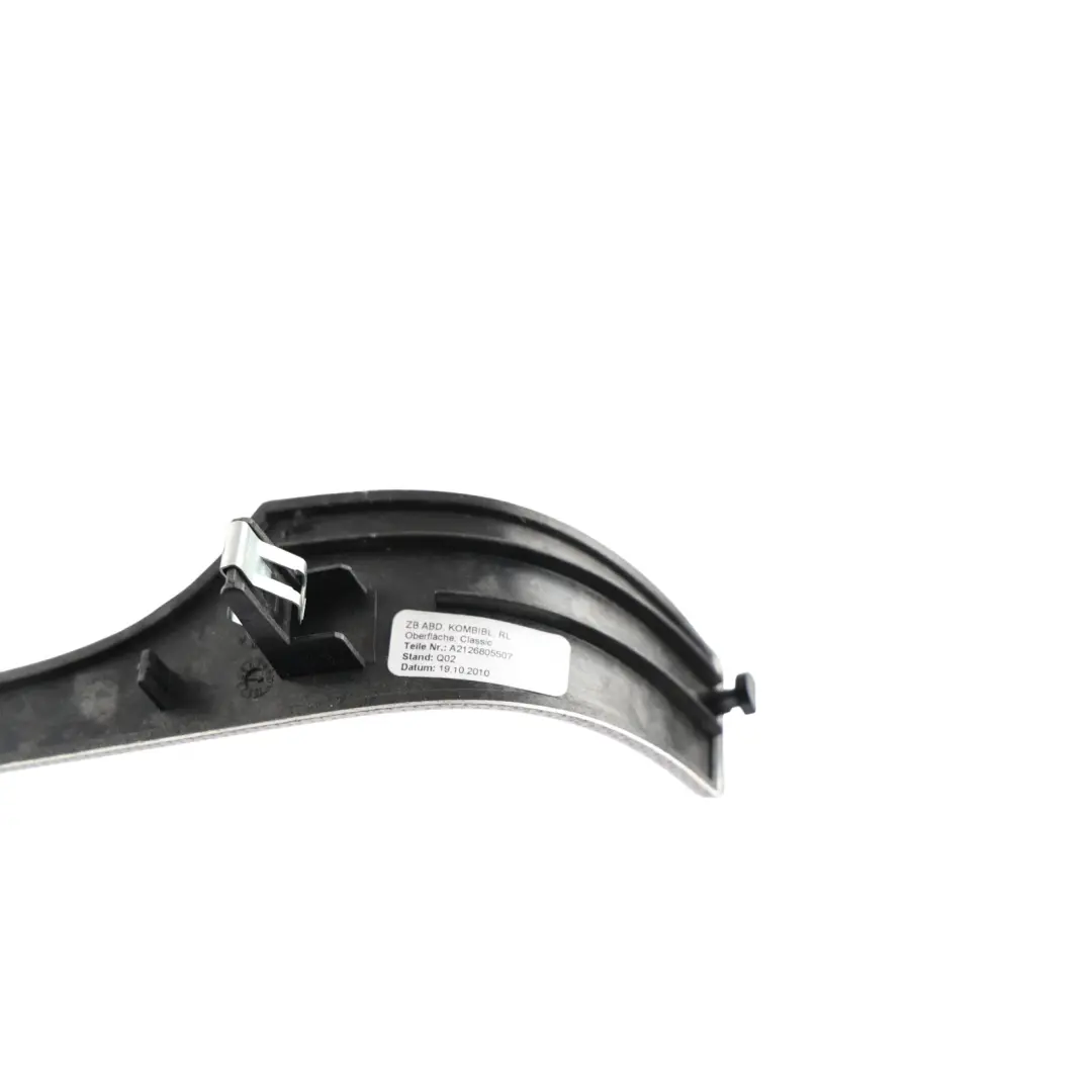 Mercedes W212 Steering Wheel Trim Above Jacket Tube Panel Cover - SKU RHD-A2126805507 - Part number A2126805507