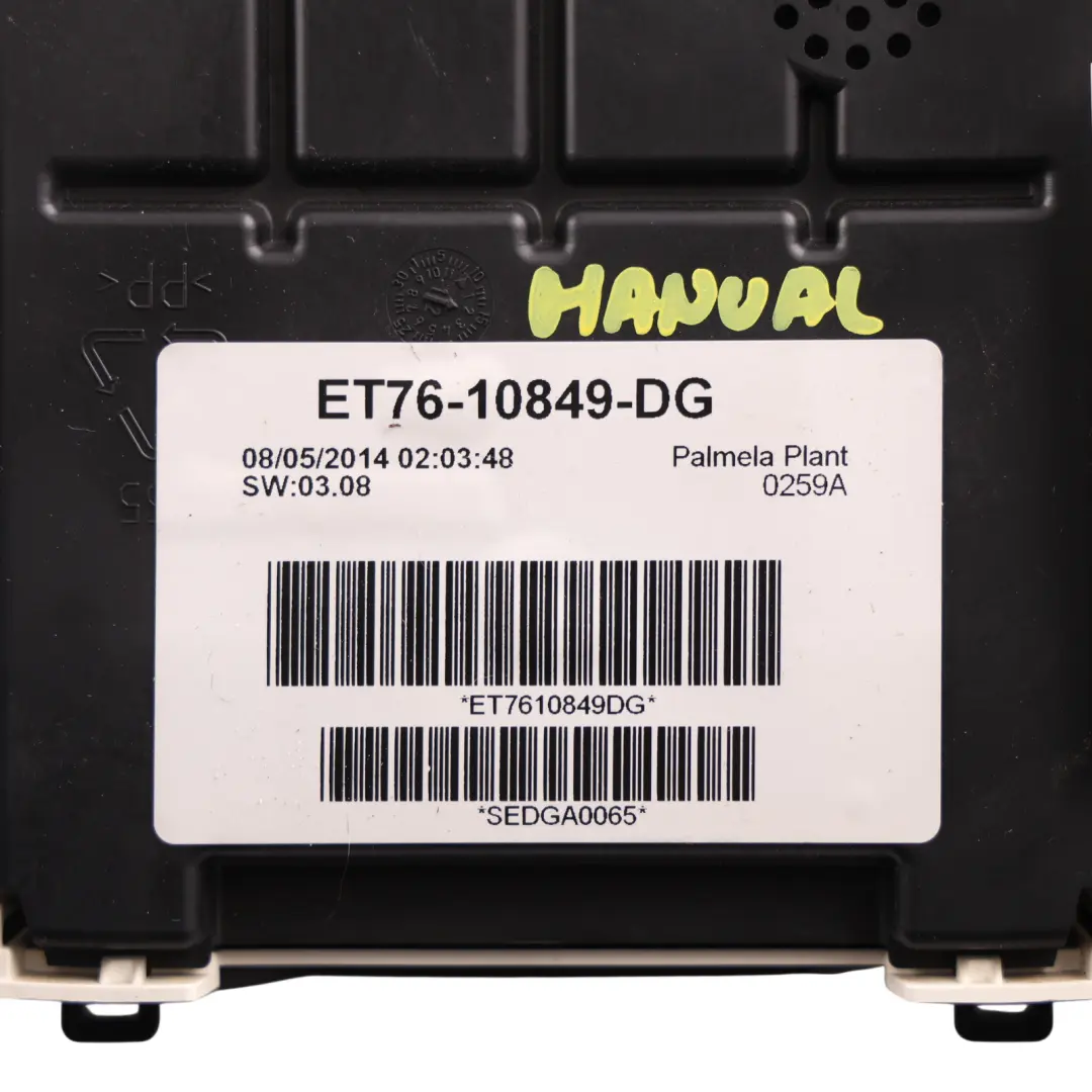 Ford Transit Courier Speedometer Instrument Cluster Diesel Manual - SKU RHD-ET76-10849-DG - Part number ET76-10849-DG