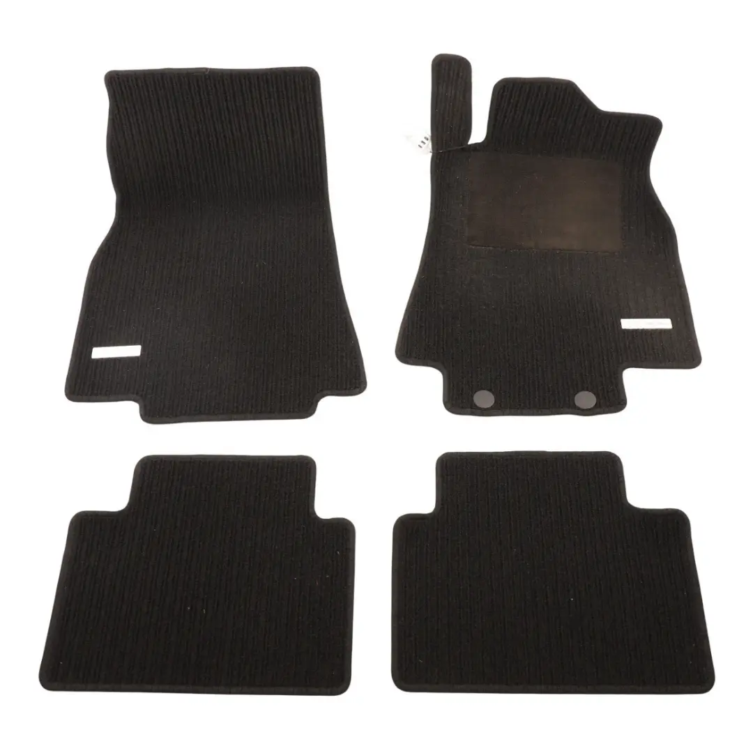 Mercedes W169 Interior Front Rear Footwell Floor Covers Black - SKU RHD-FLOORMATSSET-3 - Part number FLOOR MATS SET