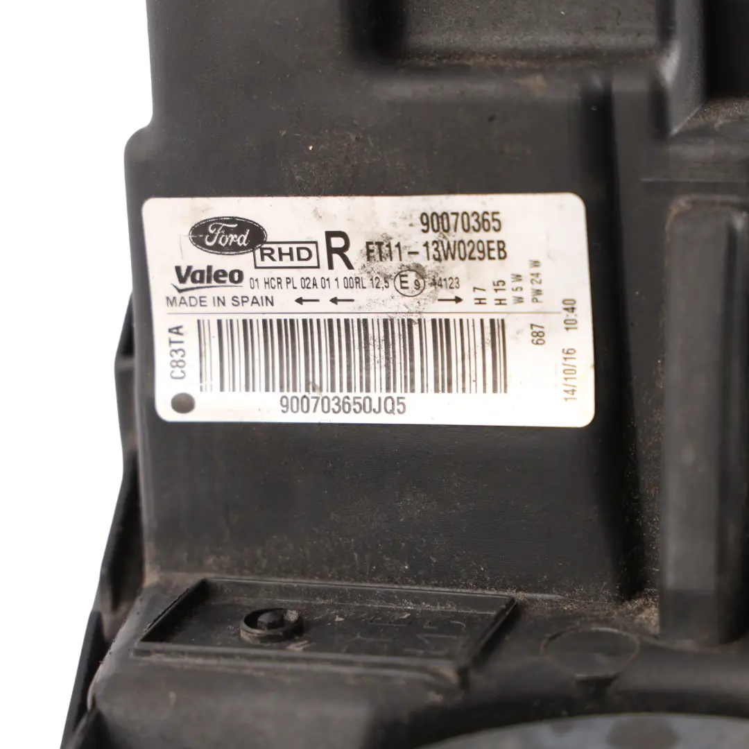 Ford Transit Connect Headlight Lamp Light Front Right O/S - SKU RHD-FT11-13W029-EB-1 - Part number FT11-13W029-EB