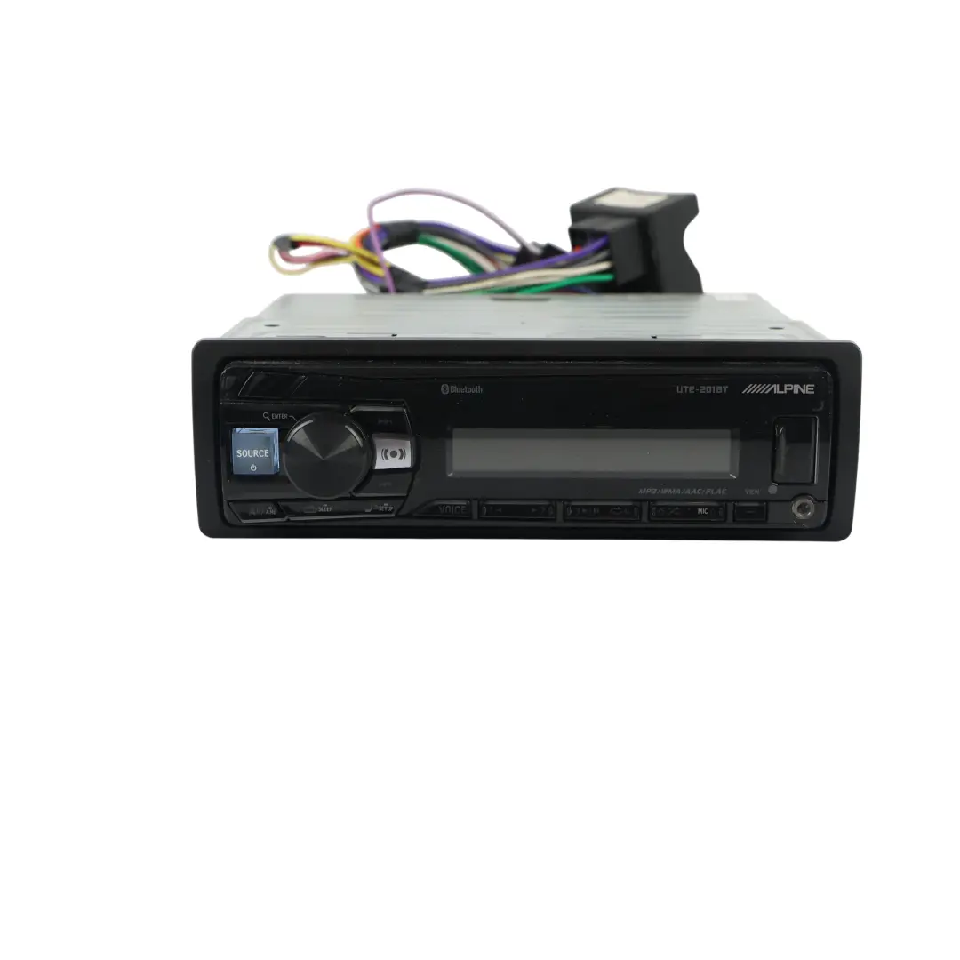 Alpine Bluetooth USB AUX iPhone Car Stereo Radio Player Multimedia - SKU UTE-201BT - Part number UTE-201BT