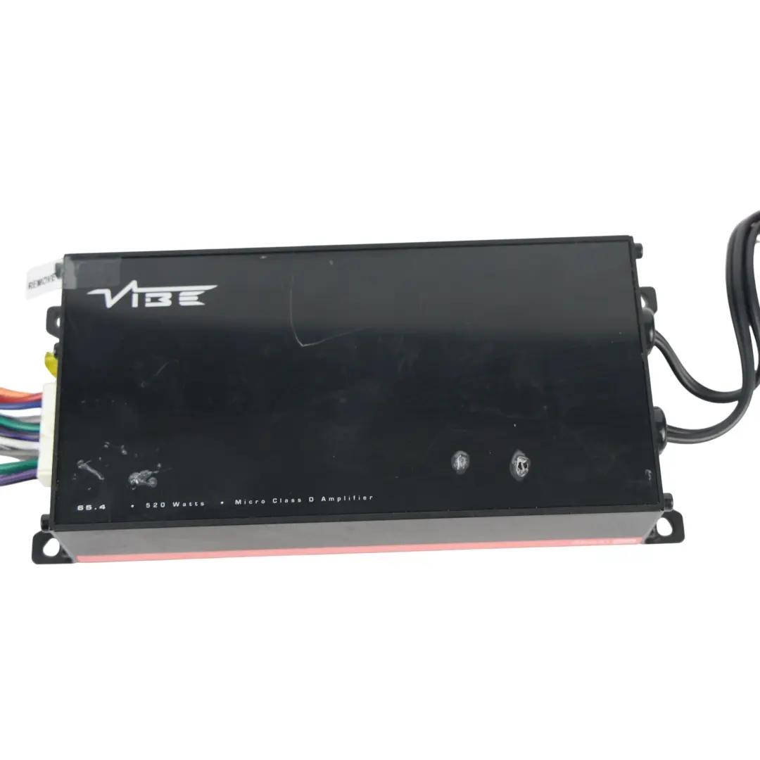 65.4 Powerbox Micro Class D Amplifier Stereo Car Audio Booster 520W to with Part number VIBE 65.4 Powerbox Micro Class D Amplifier Stereo Car Audio Booster 520W - SKU VIBE-654 - Part number VIBE
