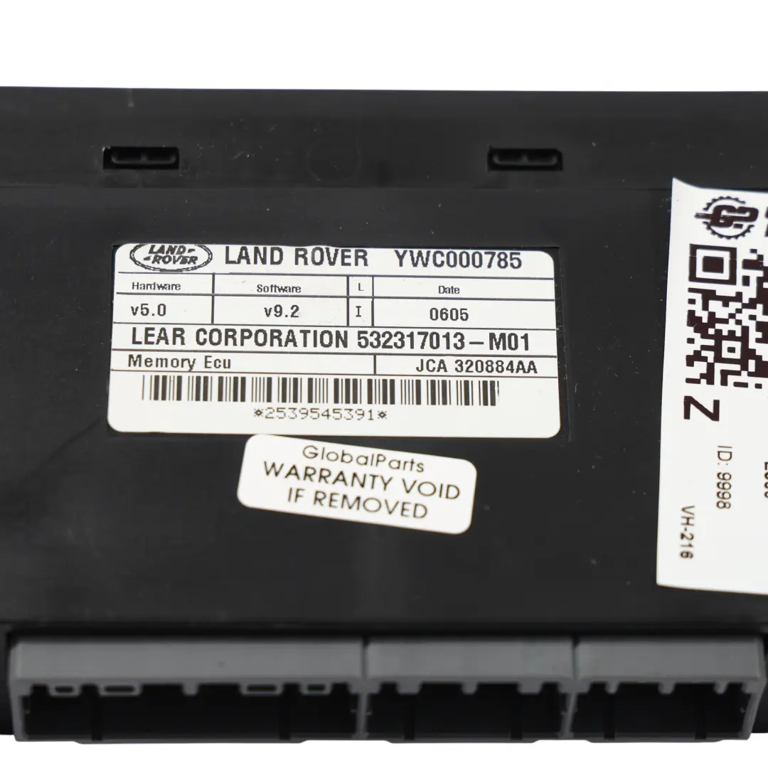 Moduł Sterownik Pamięci Fotela ECU do Range Rover Velar L560 o numerze YWC000785 Range Rover Velar L560 Moduł Sterownik Pamięci Fotela ECU - SKU YWC000785 - Numer Części YWC000785