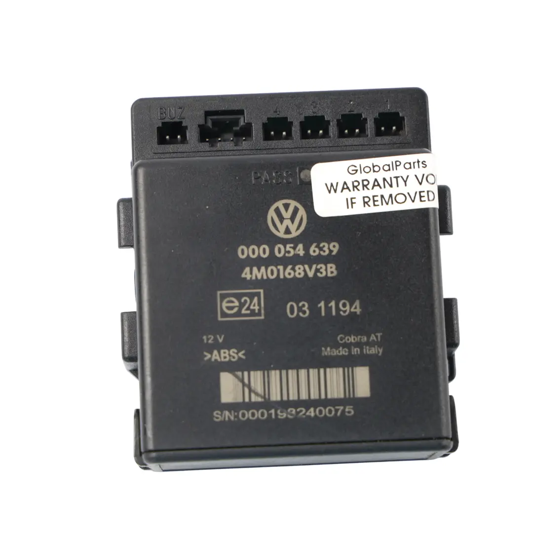 Volkswagen Golf MK6 Passat B6 Módulo Sensor Asistencia Aparcamiento - SKU 000054639 - Número de pieza 000054639