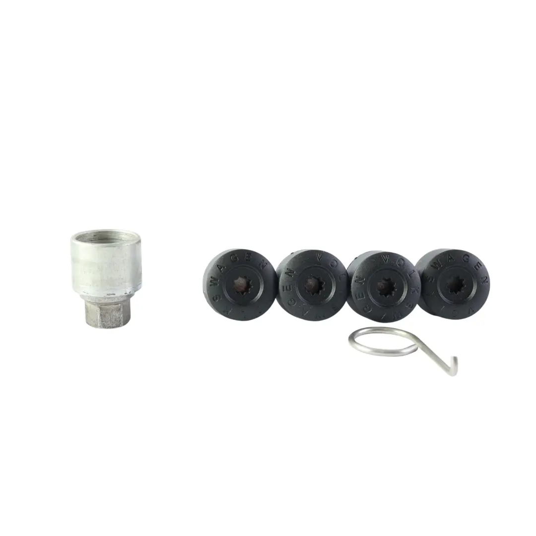 Mk8 Passat B8 Tiguan Mk1 Set Tuercas Antirrobo para Volkswagen Golf Mk7 con número de pieza 000071597D Volkswagen Golf Mk7 Mk8 Passat B8 Tiguan Mk1 Set Tuercas Antirrobo - SKU 000071597D-1 - Número de pieza 000071597D