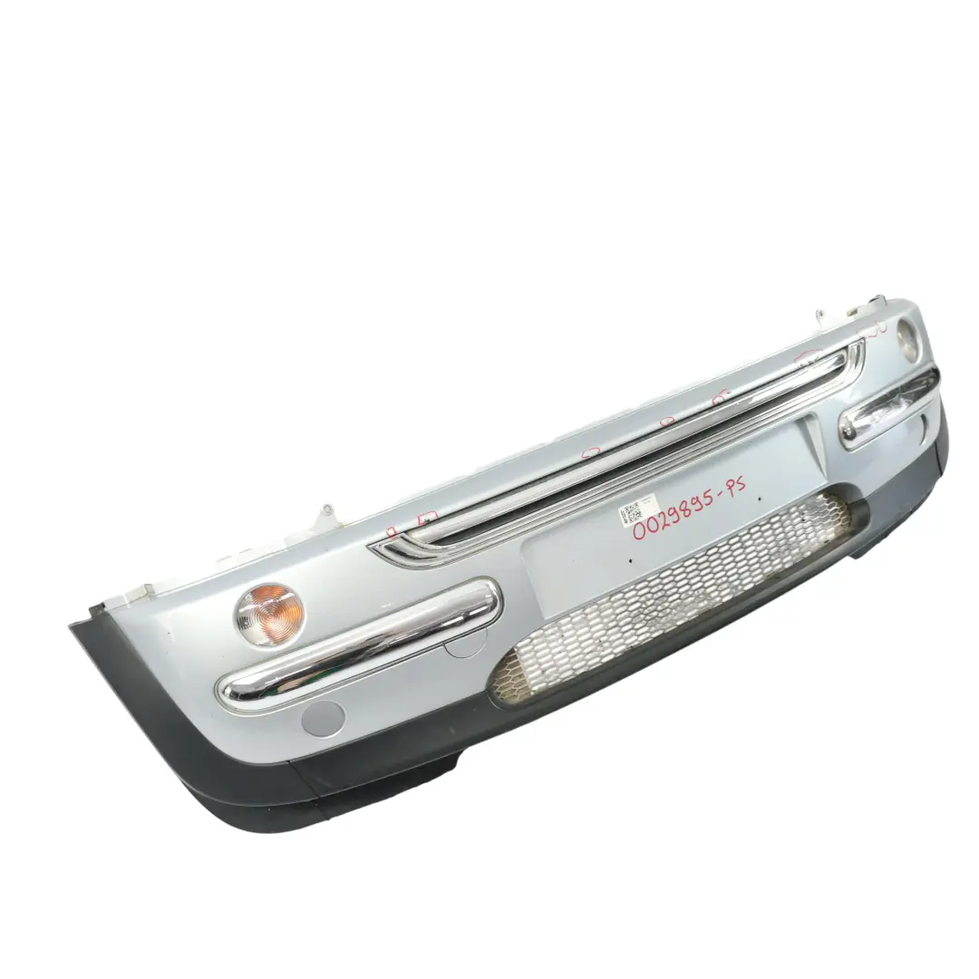 Parachoques Delantero Completo Plata Pura - 900 para Mini Cooper One R50 con número de pieza 0029895 Mini Cooper One R50 Parachoques Delantero Completo Plata Pura - 900 - SKU 0029895-PS - Número de pieza 0029895