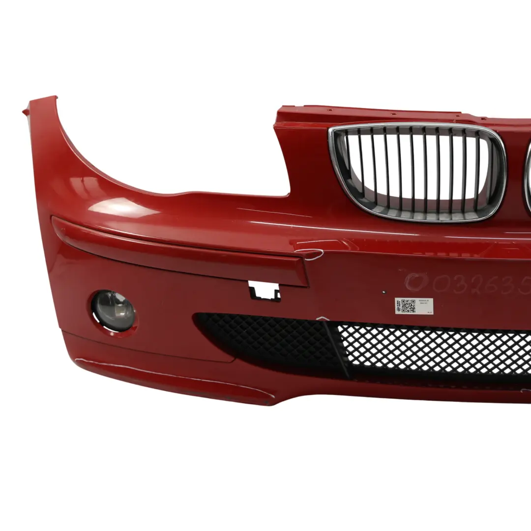 BMW 1 Series E87 Complete Front Bumper Japanrot Japan Rot Red - 438 - SKU 0032635-JR - Part number 32635