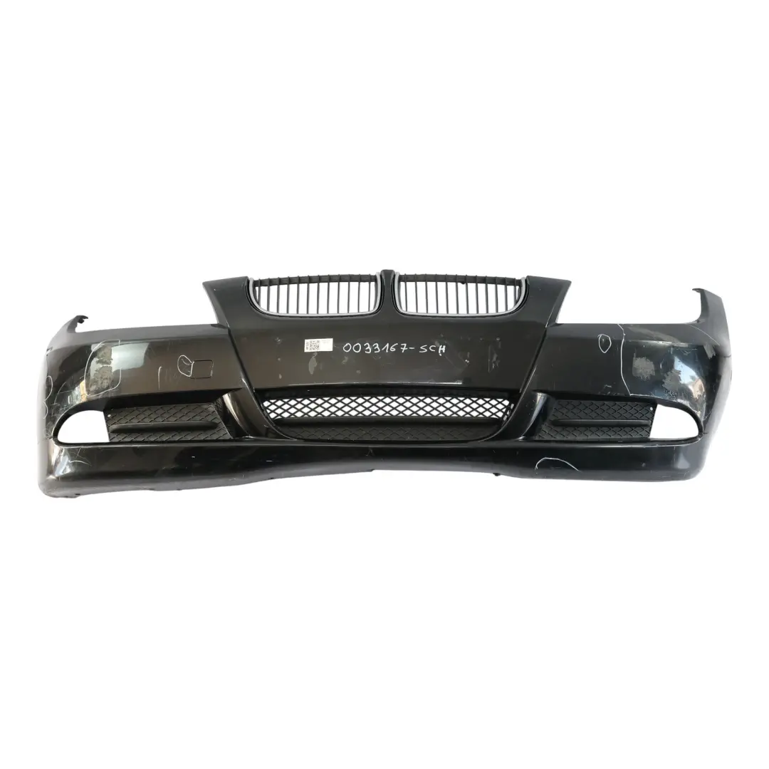 BMW E90 E91 Listwa Zderzaka Przedniego Kompletna Czarny II Schwarz 2 668 - SKU 0033167-SCH - Numer Części 0033167