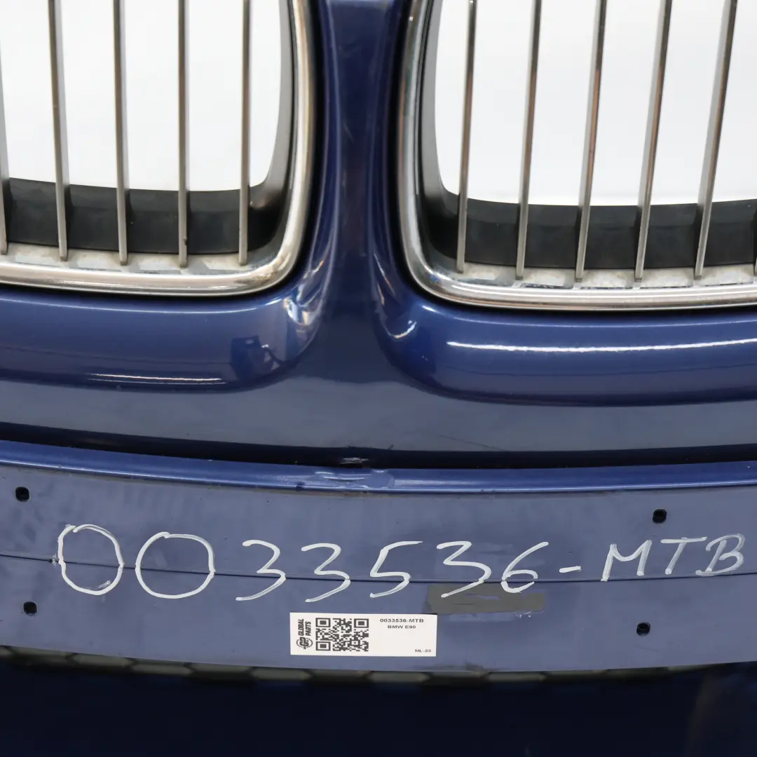 BMW E90 E91 Front Bumper M Sport Complete Trim Panel Montegoblau Blue - A51 - SKU 0033536-MTB - Part number 0033536