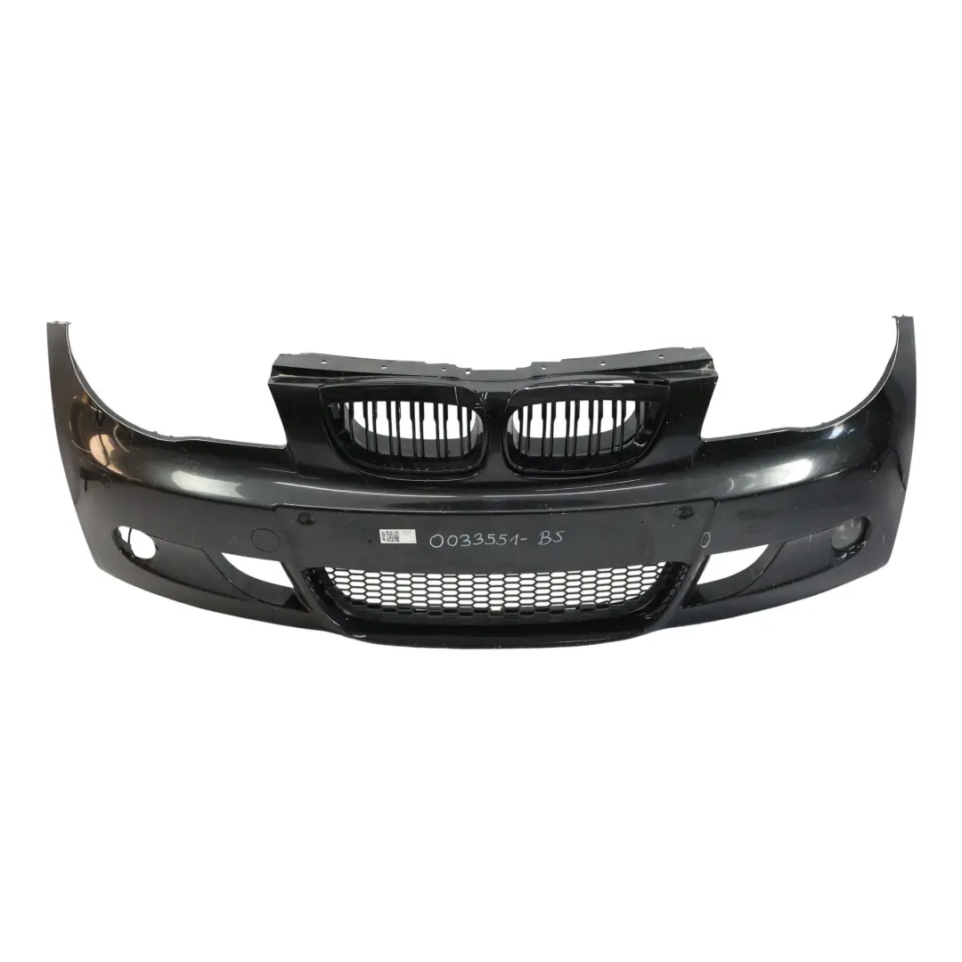 Front Bumper Trim Panel PDC Black Sapphire - 475 to BMW E81 E87 M Sport with Part number 0033551 BMW E81 E87 M Sport Front Bumper Trim Panel PDC Black Sapphire - 475 - SKU 0033551-BS - Part number 0033551