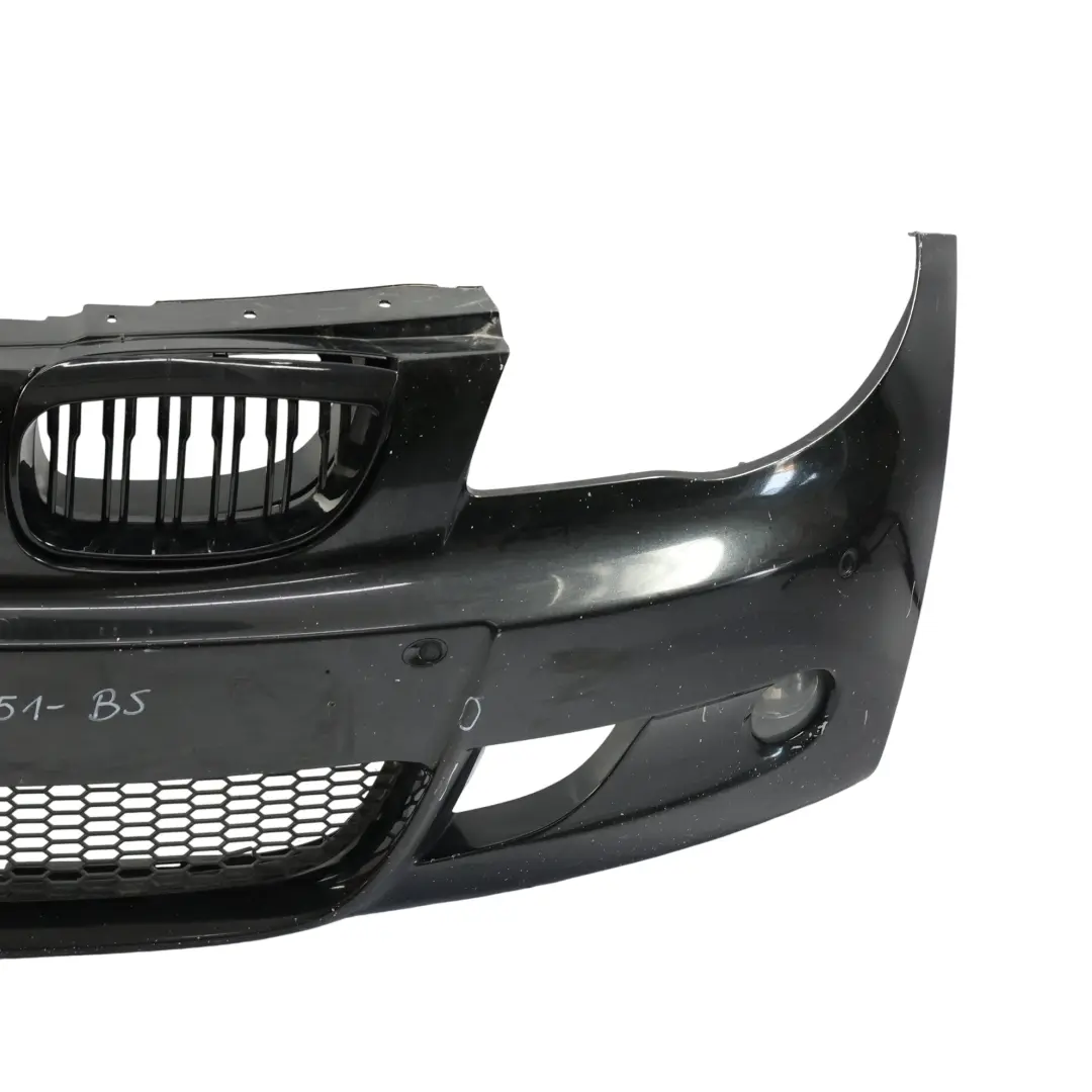 Front Bumper Trim Panel PDC Black Sapphire - 475 to BMW E81 E87 M Sport with Part number 0033551 BMW E81 E87 M Sport Front Bumper Trim Panel PDC Black Sapphire - 475 - SKU 0033551-BS - Part number 0033551