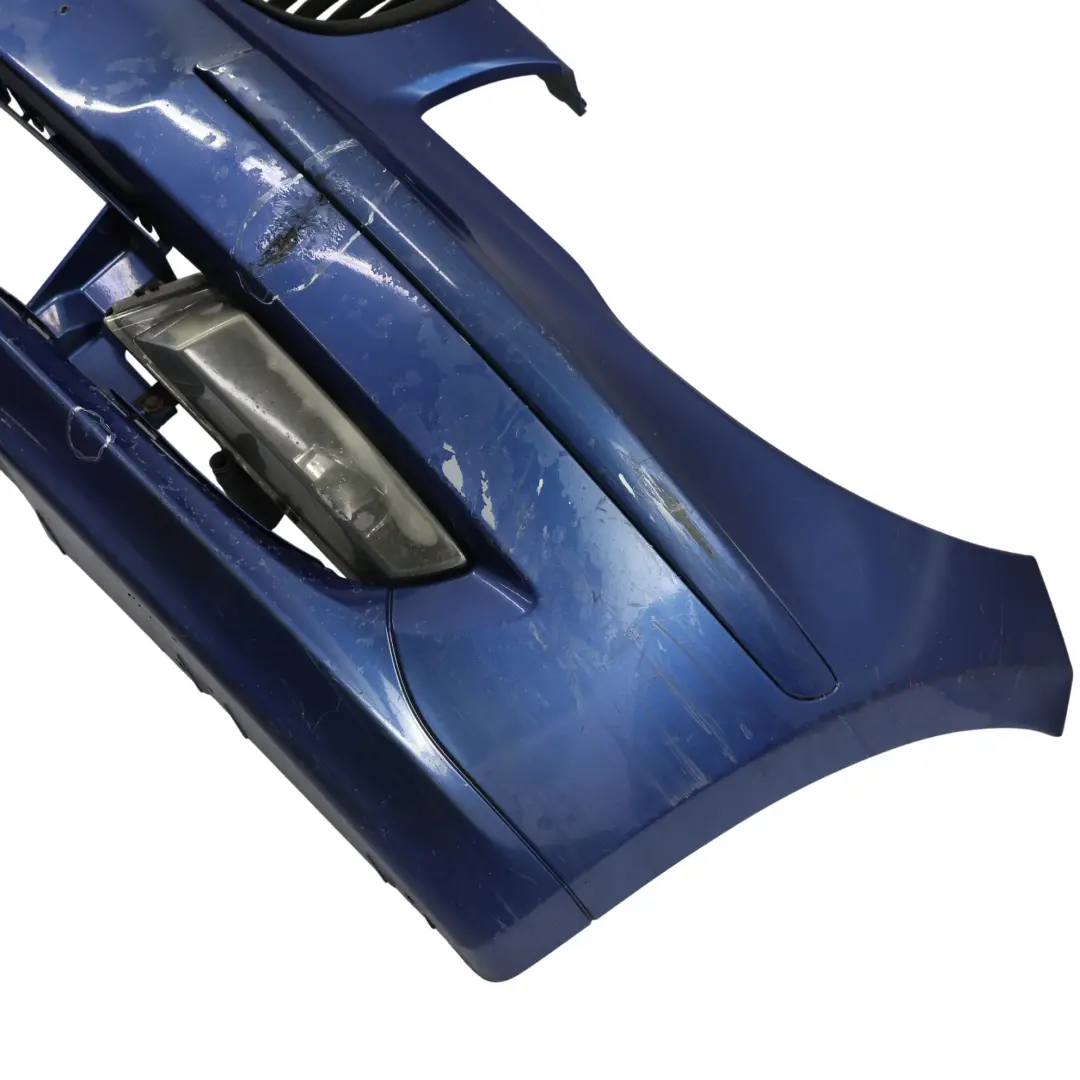 BMW E81 E87 LCI Complete Front Bumper Trim PDC Montegoblau Montego Blue - A51 - SKU 0035909-MTB - Part number 0035909