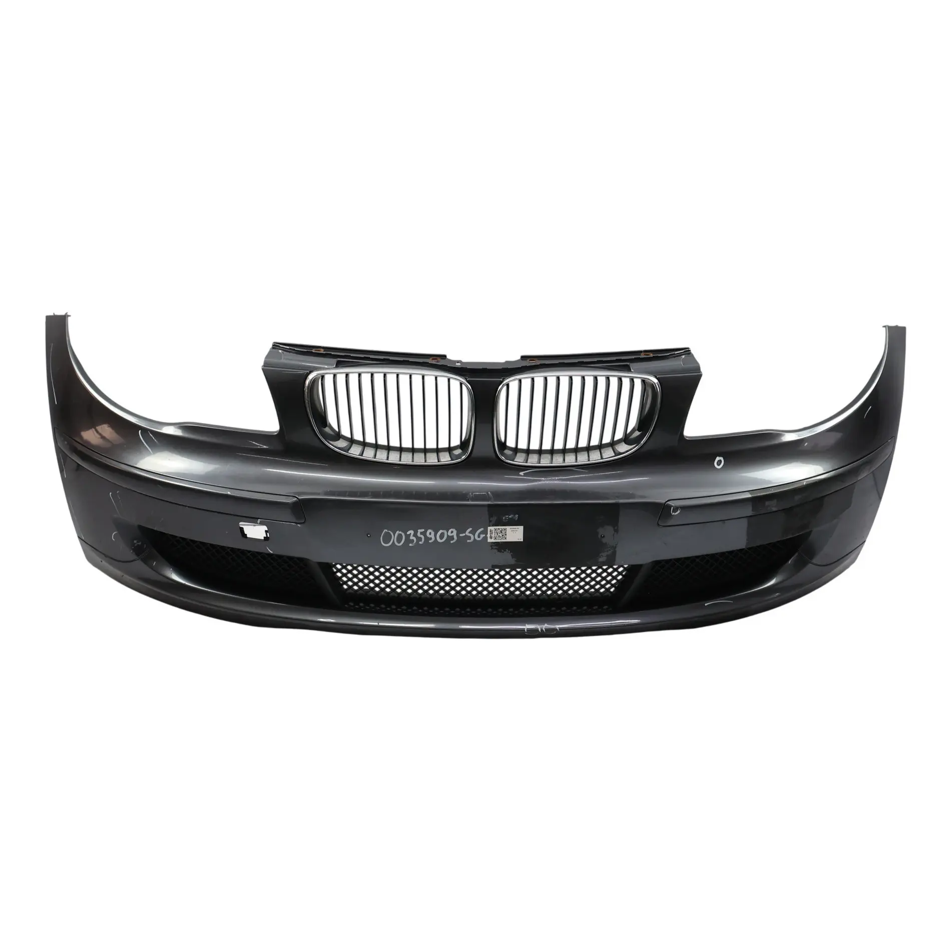 BMW E81 E87 LCI Complete Front Bumper Trim Panel Sparkling Graphite - A22
