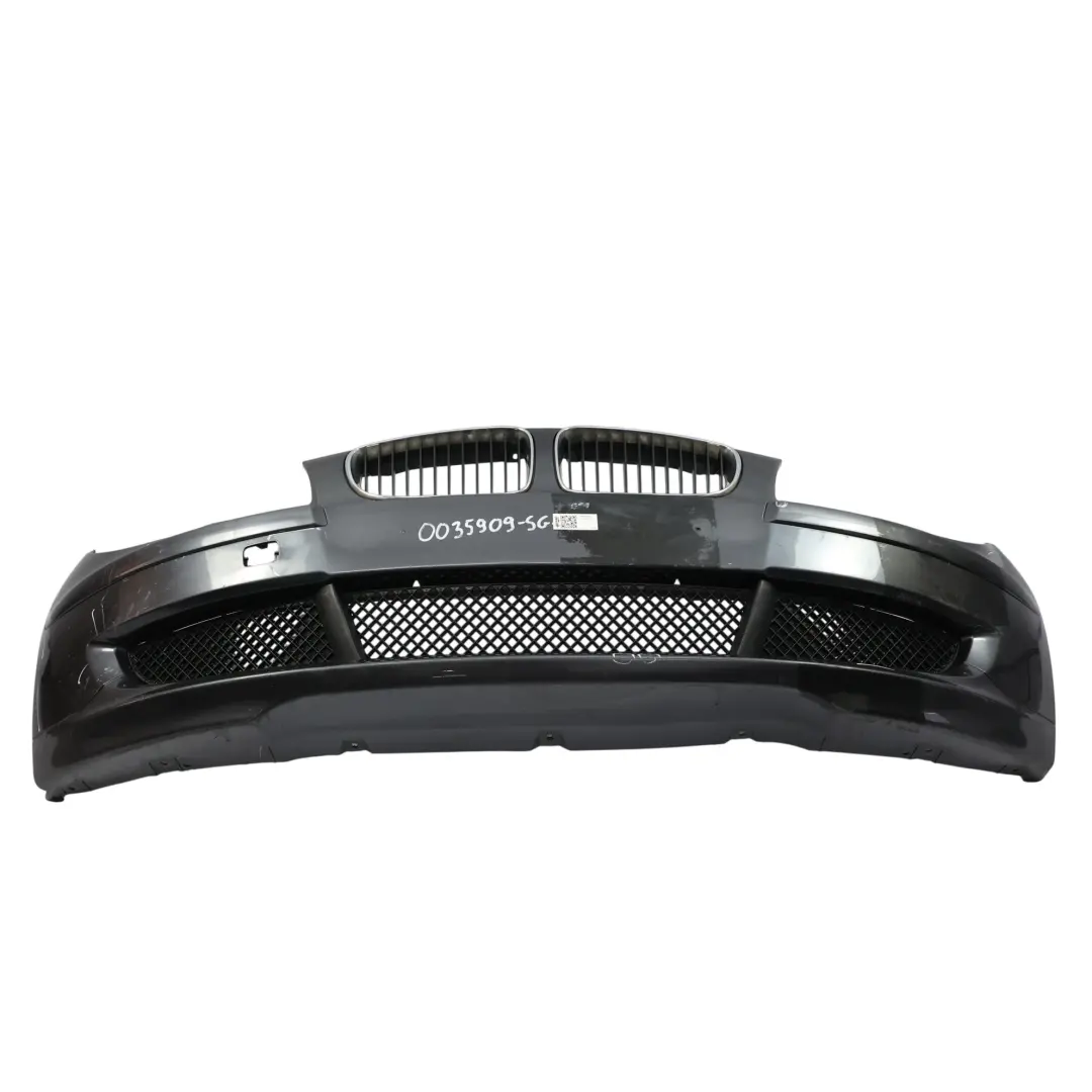 BMW E81 E87 LCI Complete Front Bumper Trim Panel Sparkling Graphite - A22 - SKU 0035909-SG - Part number 0035909