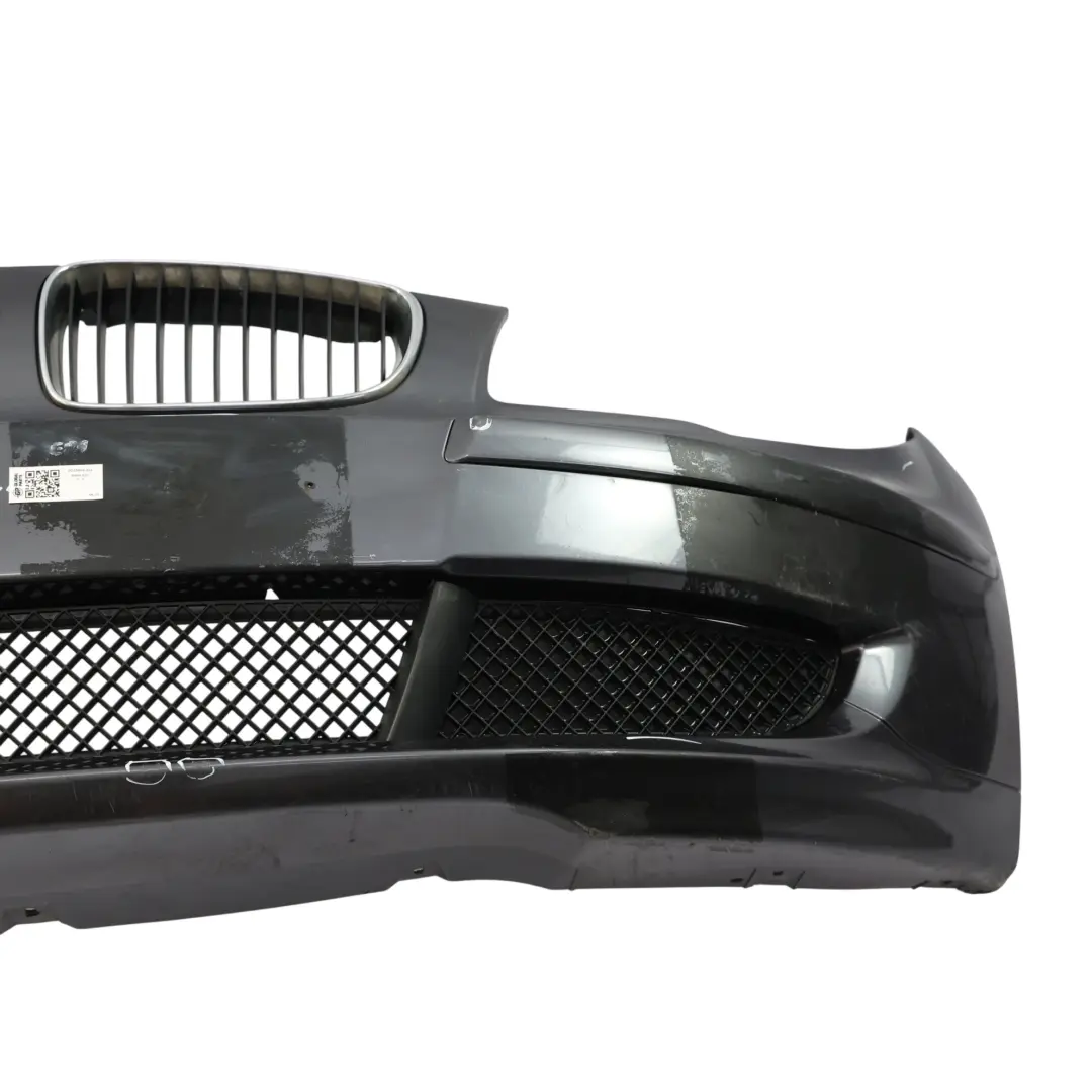 BMW E81 E87 LCI Complete Front Bumper Trim Panel Sparkling Graphite - A22 - SKU 0035909-SG - Part number 0035909