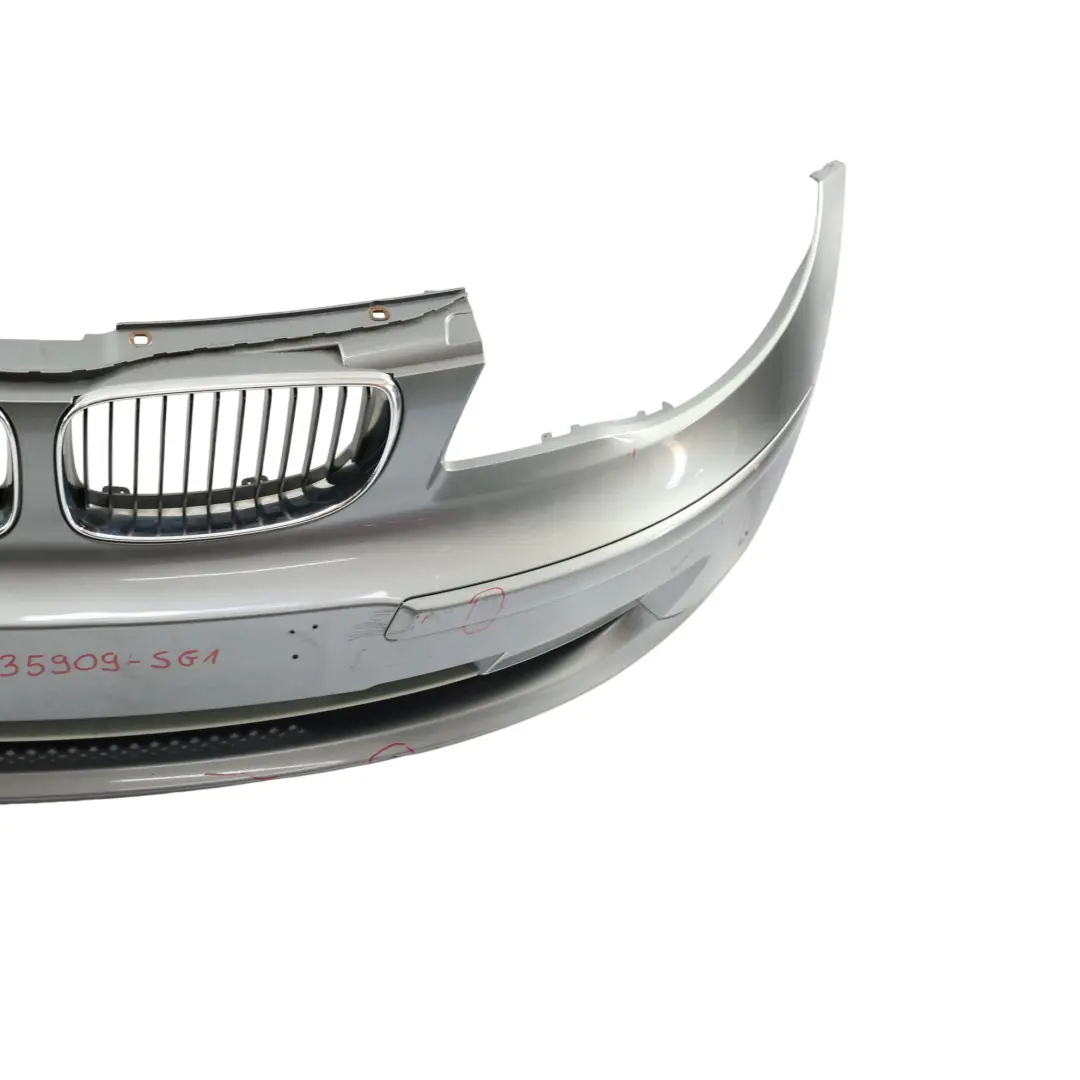 BMW E81 E87 LCI Complete Front Bumper Trim Panel Sparkling Graphite - A22 - SKU 0035909-SG1 - Part number 0035909