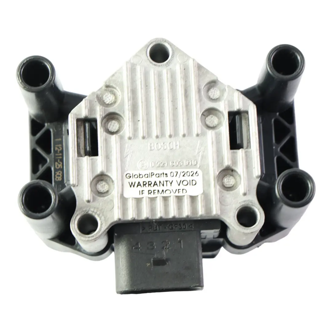 BSE High Voltage Ignition Coil Pack 1.6 MPI Bosch 0 221 603 010 to Audi A3 8P with Part number 032905106E Audi A3 8P BSE High Voltage Ignition Coil Pack 1.6 MPI Bosch 0 221 603 010 - SKU 032905106E-2 - Part number 032905106E