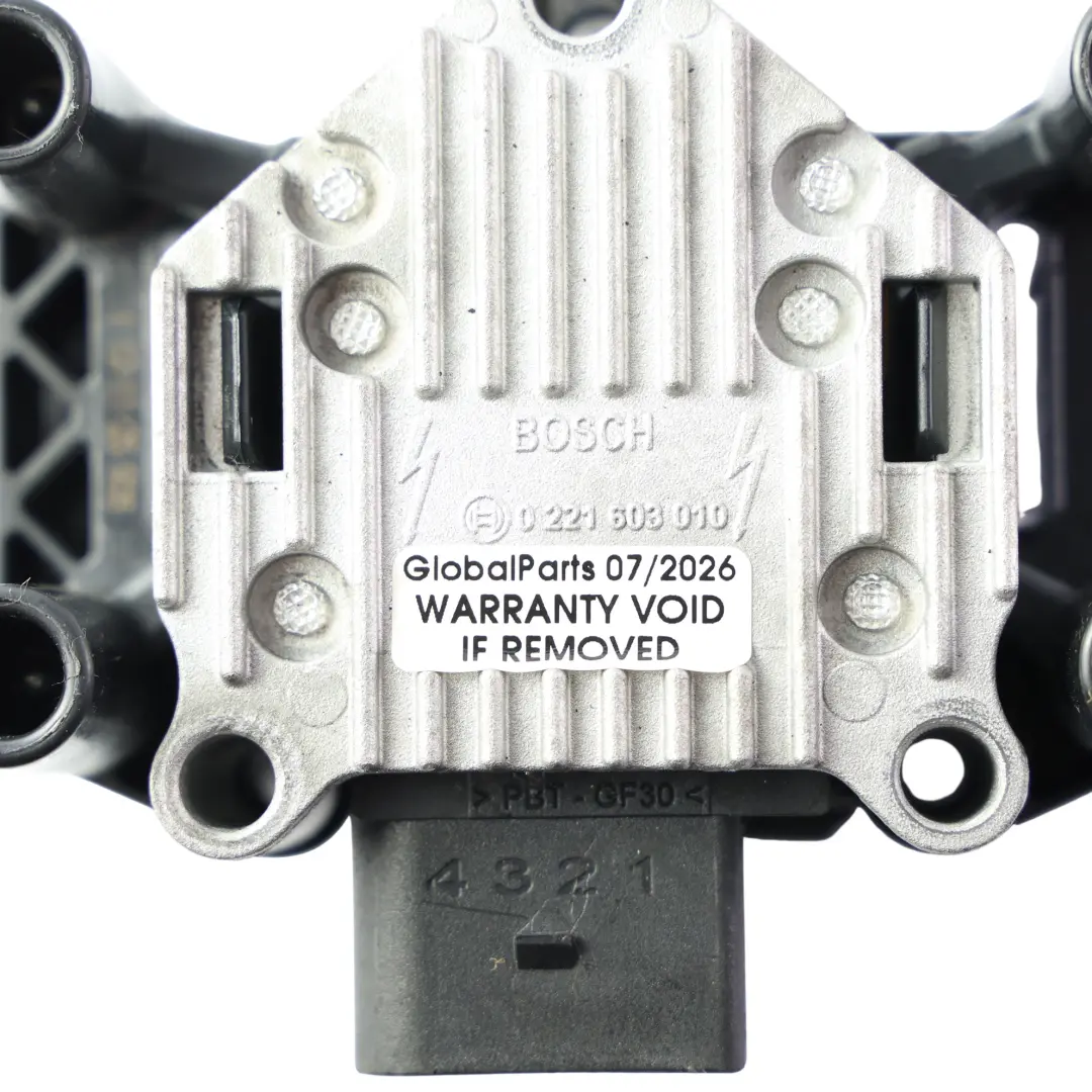 Audi A3 8P BSE Bobina Encendido Alta Tensión 1.6 MPI Bosch 0 221 603 010 - SKU 032905106E-2 - Número de pieza 032905106E